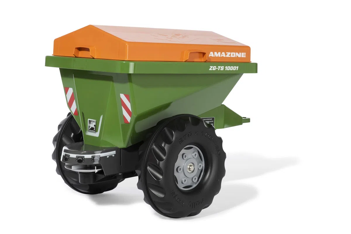 Rolly Toys rollyStreumax e Streuanhänger für Trettraktor (von 3-10 Jahren, ABN. Abdeckung, Streugutmulde) 125104