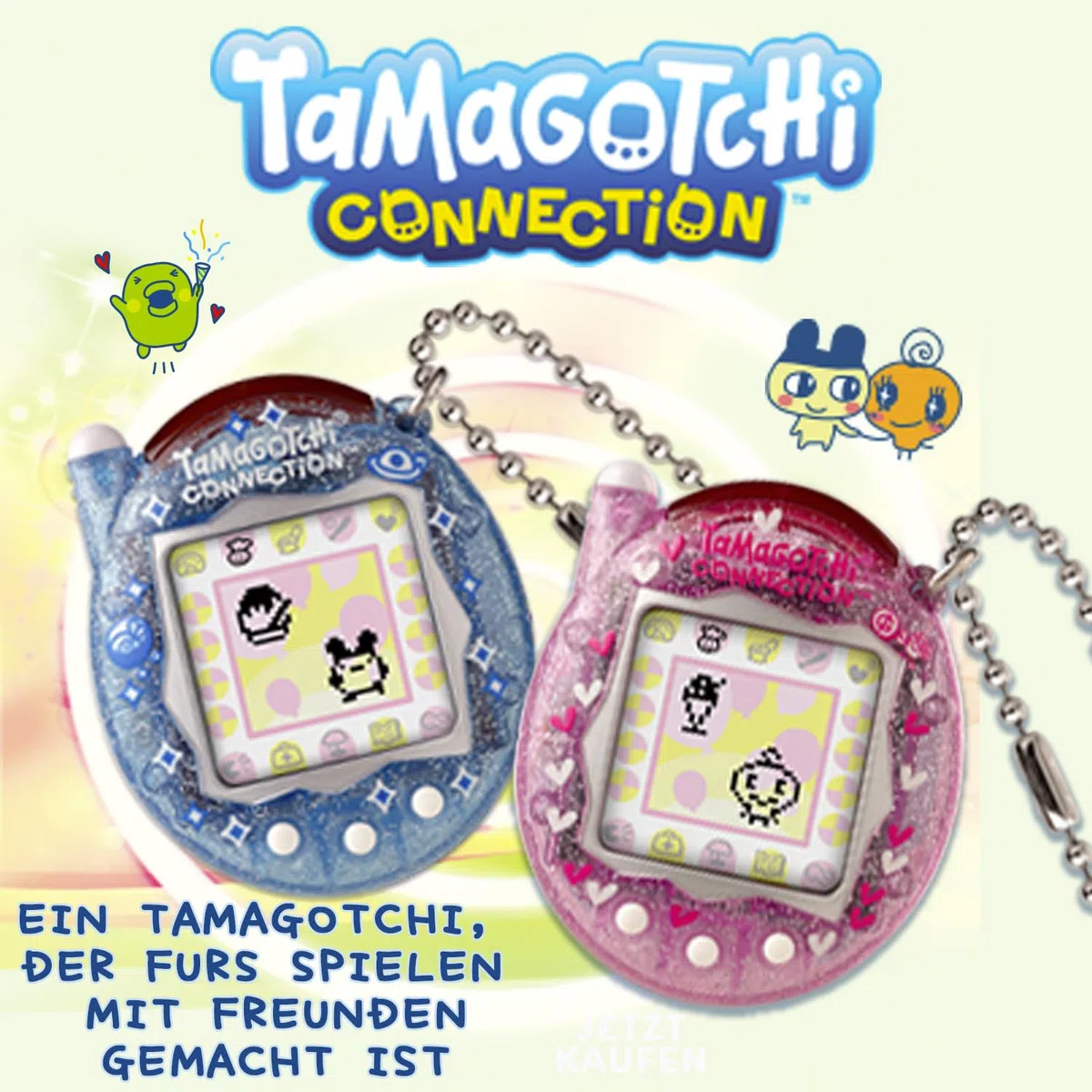 Bandai – Tamagotchi Connection Neon Planet – Interaktives Virtuelles Haustier mit Infrarot-Verbindung – Großes Display auf Deutsch – 50 Freischaltbare Charaktere – Kinderspielzeug ab 6 Jahren – 44028