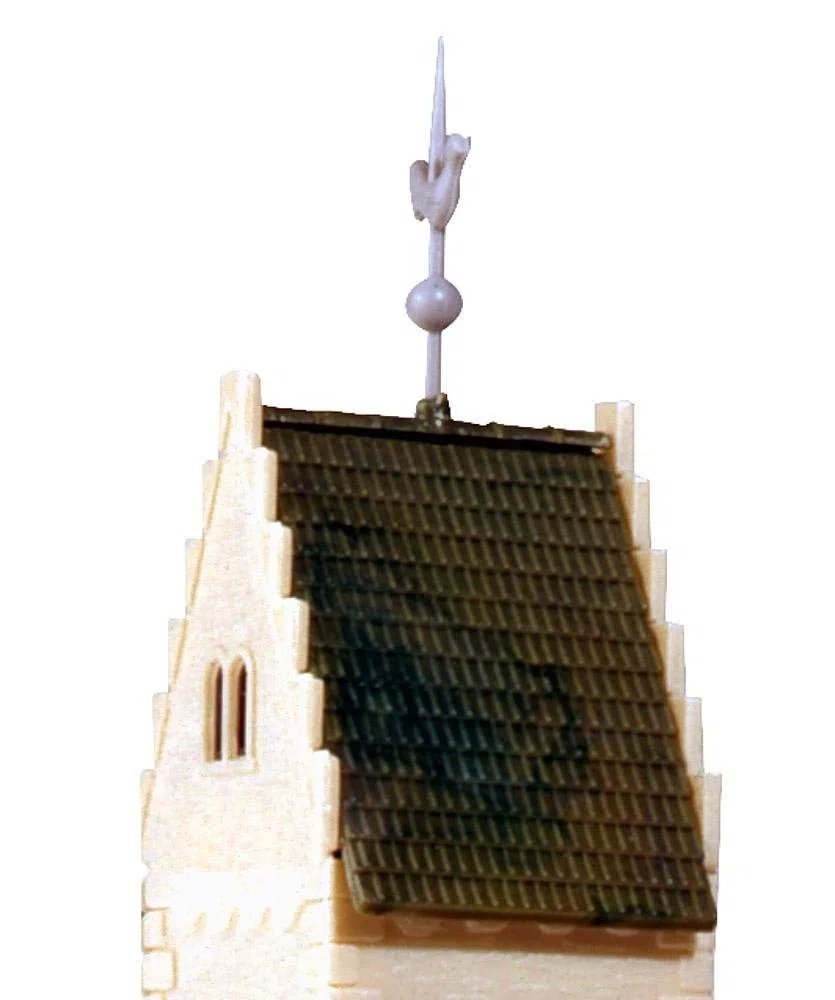 FALLER 130238 - Kirche, Weiss/Opulenter Garten, Medium