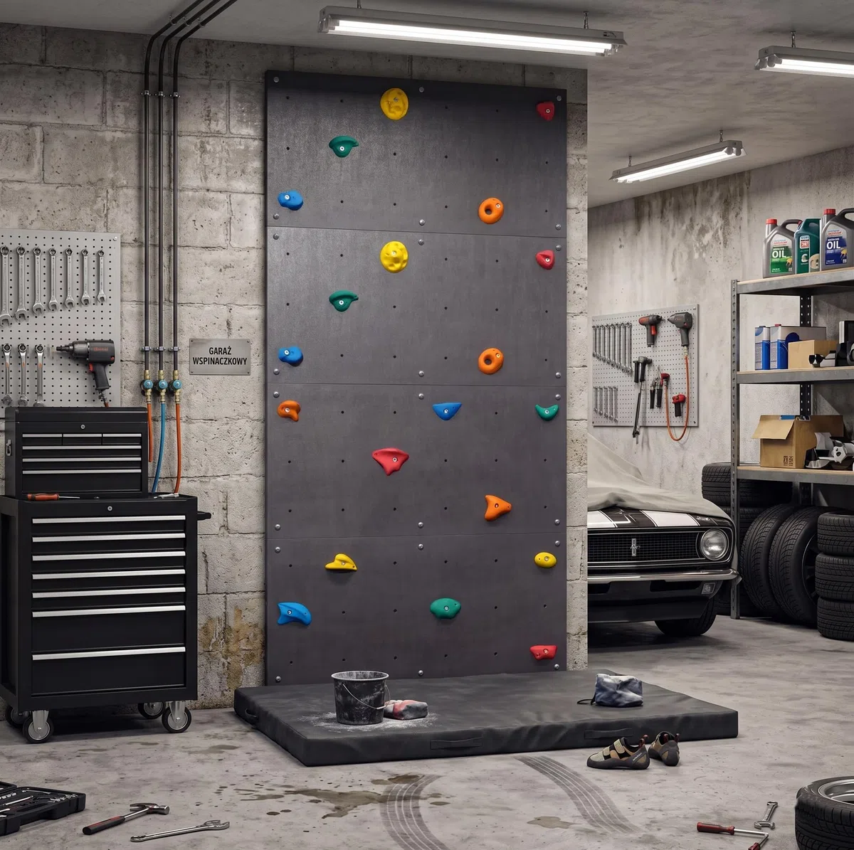 Kletterwand - Klettergerüst für Outdoor - Boulderwand für Garten, Holzhaus, Spielplatz
