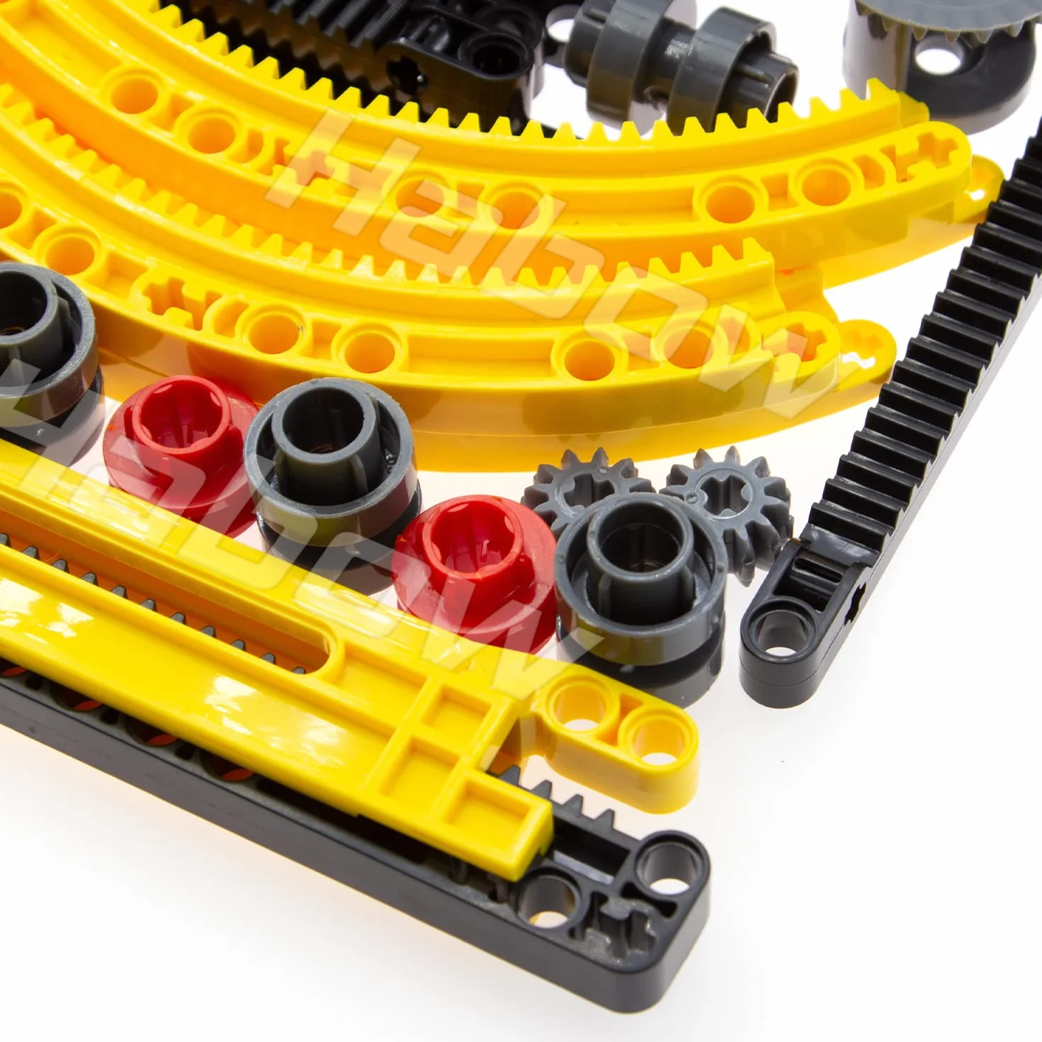 Habow 233pcs Technic-Parts Technic-Gears Achsen-Stiftverbinder Kompatibel mit Mainstream Baustein Marke Cam Schneckenräder Getriebe Lenkteile Differentialmotor Kit MOC Ersatzteile