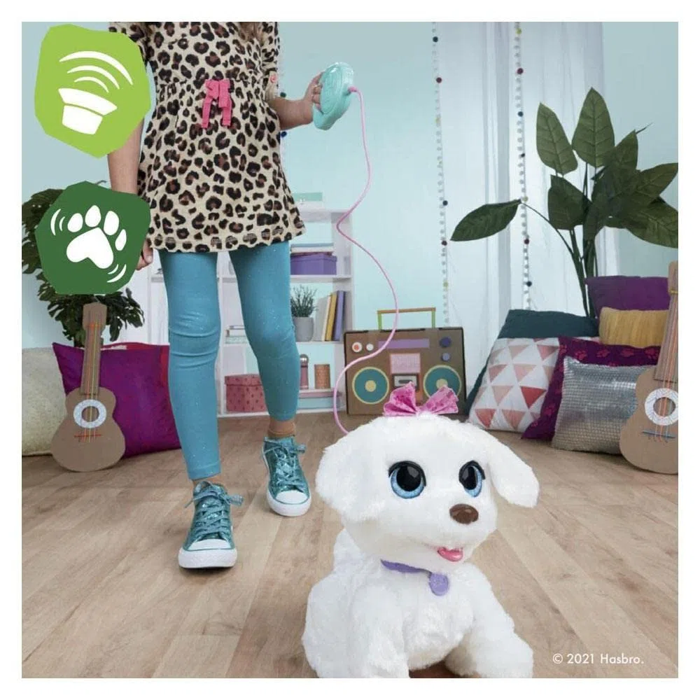 FurReal Hasbro GoGo, Mein tanzendes Hündchen, interaktives, elektronisches Tierchen, 50+ Geräusche und Reaktionen, ab 4 Jahren