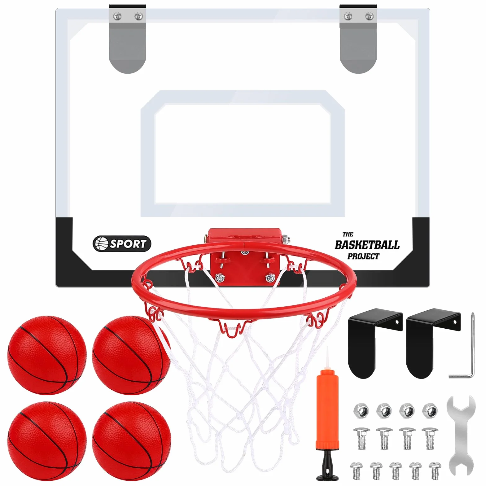 Dreamon Mini Basketballkorb Kinder, Basketball Set Indoor für Zimmer mit Ball