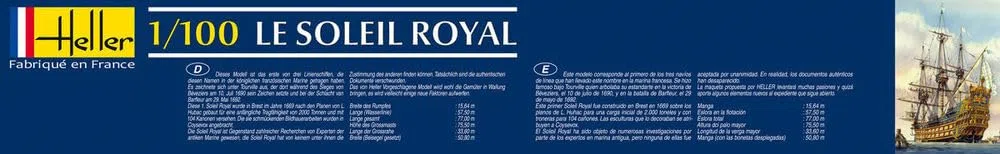 Heller 80899 Modellbausatz Soleil Royal