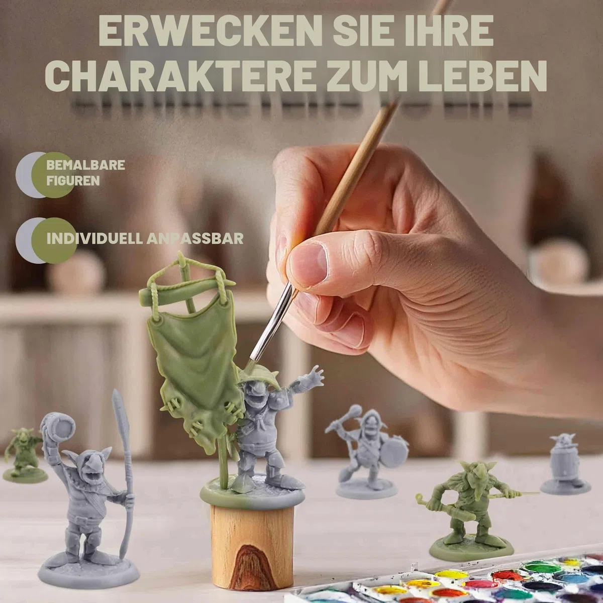 Path Gaming Fantasy Goblins Set für DND-Miniaturen, Figuren, RPG, 28 mm, Dungeons und Dragons, Unbemalt, Monster-Miniaturen, Tisch-Miniaturen