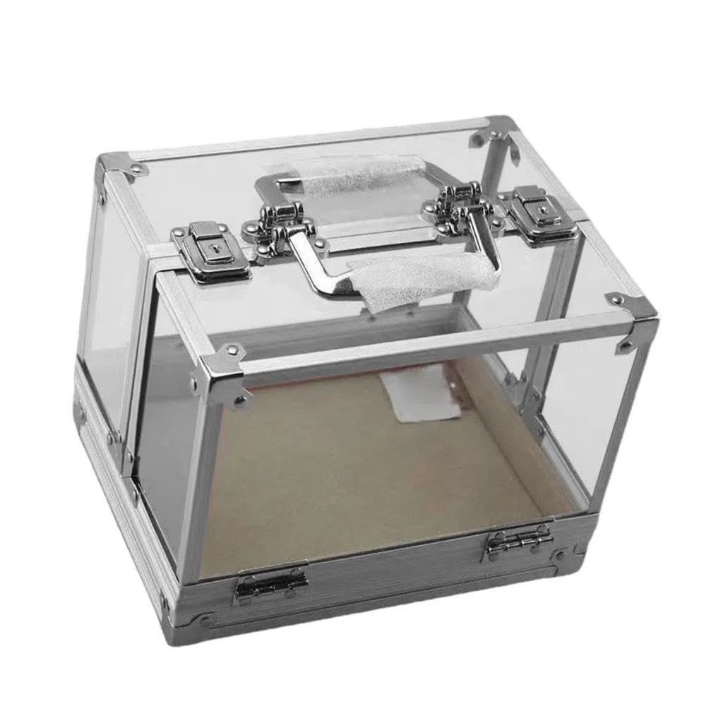 Fenteer Acryl -Chip -Hülle -Chiphalter staubdes Sportspielzubehör Clear Multifunktional 600 Chips Kapazitätsbehälter Organizer