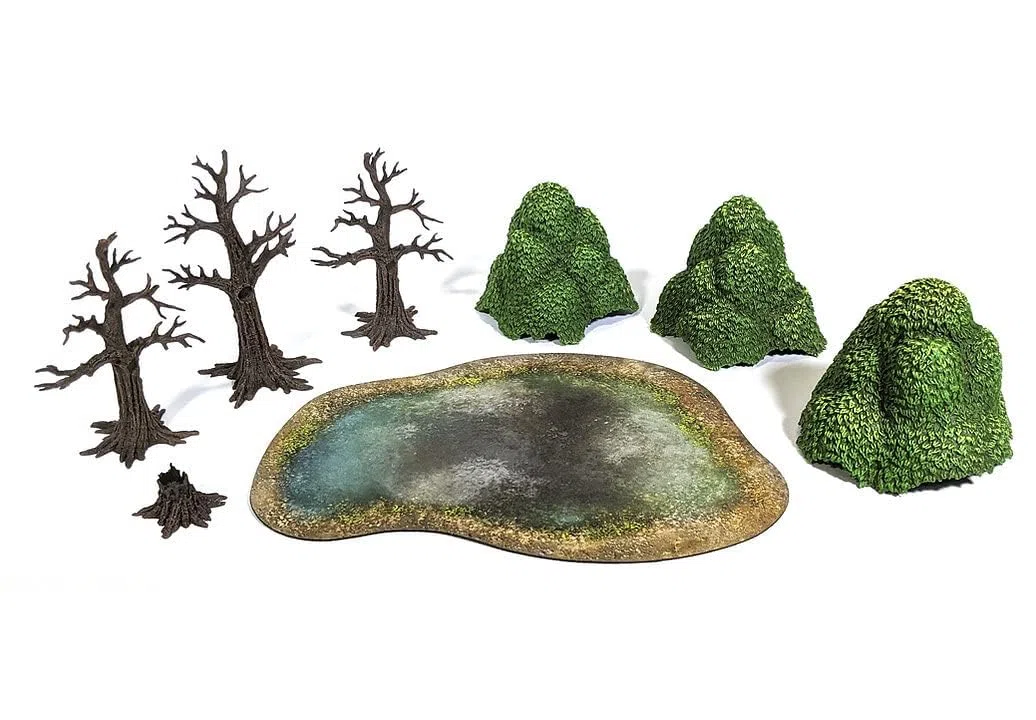 Monster Fight Club - Monster Scenery: Grasgrüner Wald Doppelpack