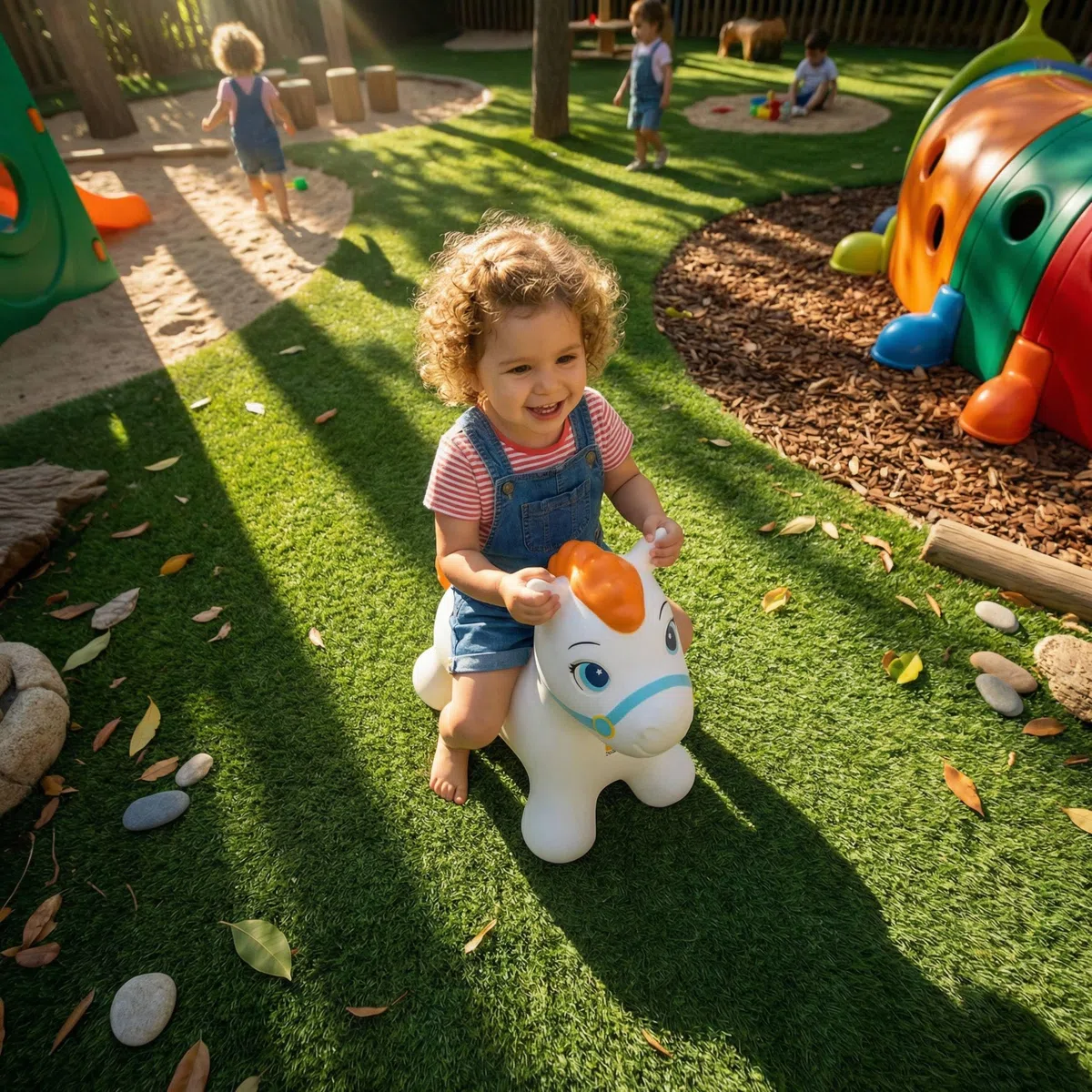 MOLTO | Hüpfpferd Boingly, Hüpf-Tier mit sicherem Halt, aufblasbares Pferd für drinnen und draußen, inklusive Luftpumpe, bis zu 20 kg, Kinderspielzeug, ab 2 Jahren