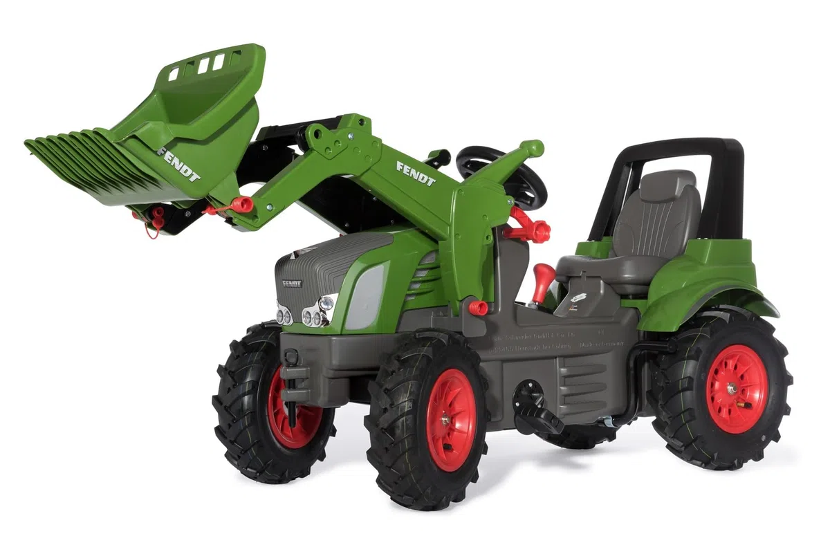 Rolly Toys Trettraktor rollyFarmtrac Fendt 939 Vario inkl. rollyTrac Lader (Zweigangschaltung, Handbremse, für Kinder 3-8 Jahre, Verstellbarer Sitz, Traktor mit Luftbereifung) 710294