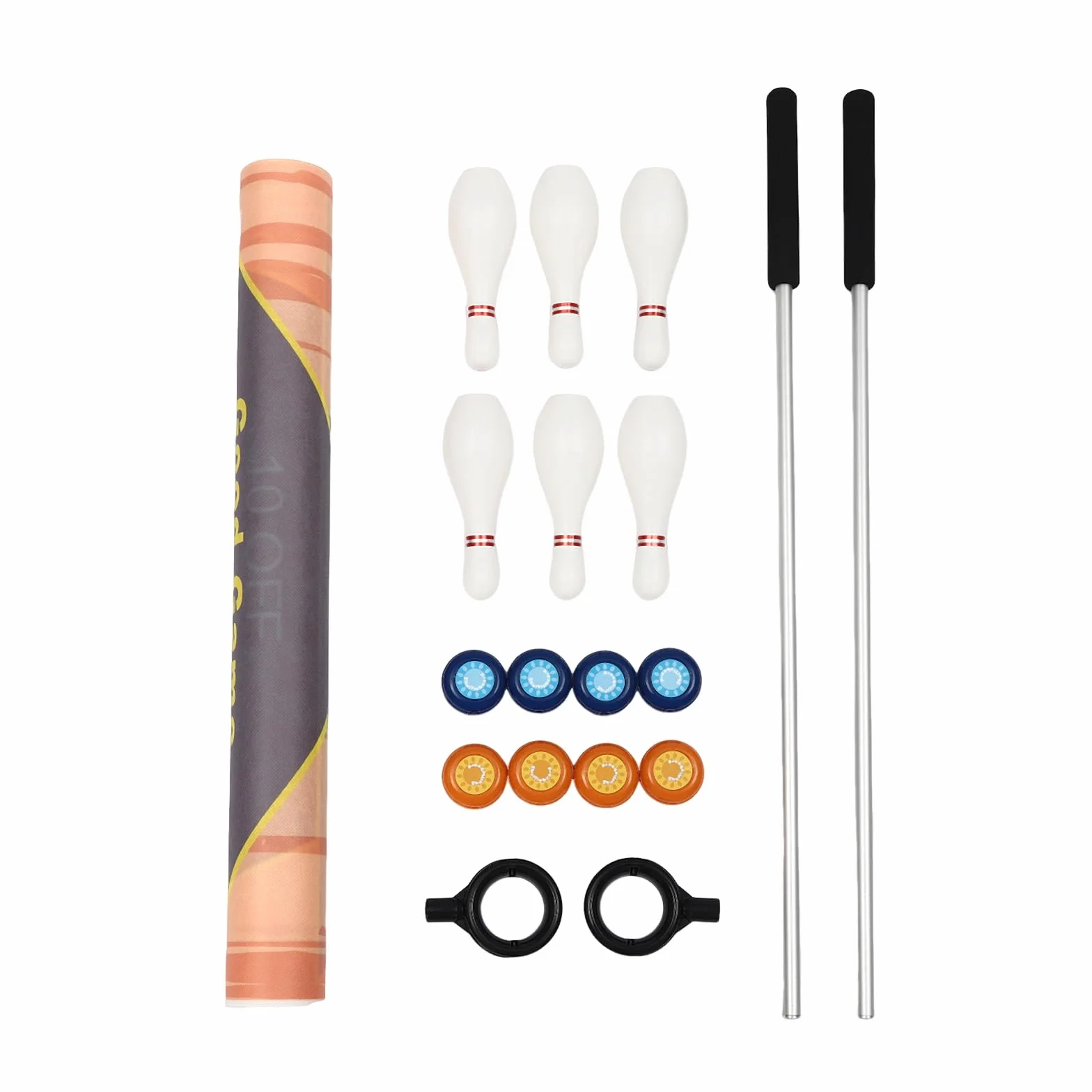 3 in 1 Curling Table-top Spiel-Set, Familienspiel Eisstockschießen Brettspiel, Compact Curling Spiel, für Kinder und Erwachsene, für Zuhause,Büro,Party(3.6 * 0.57m)