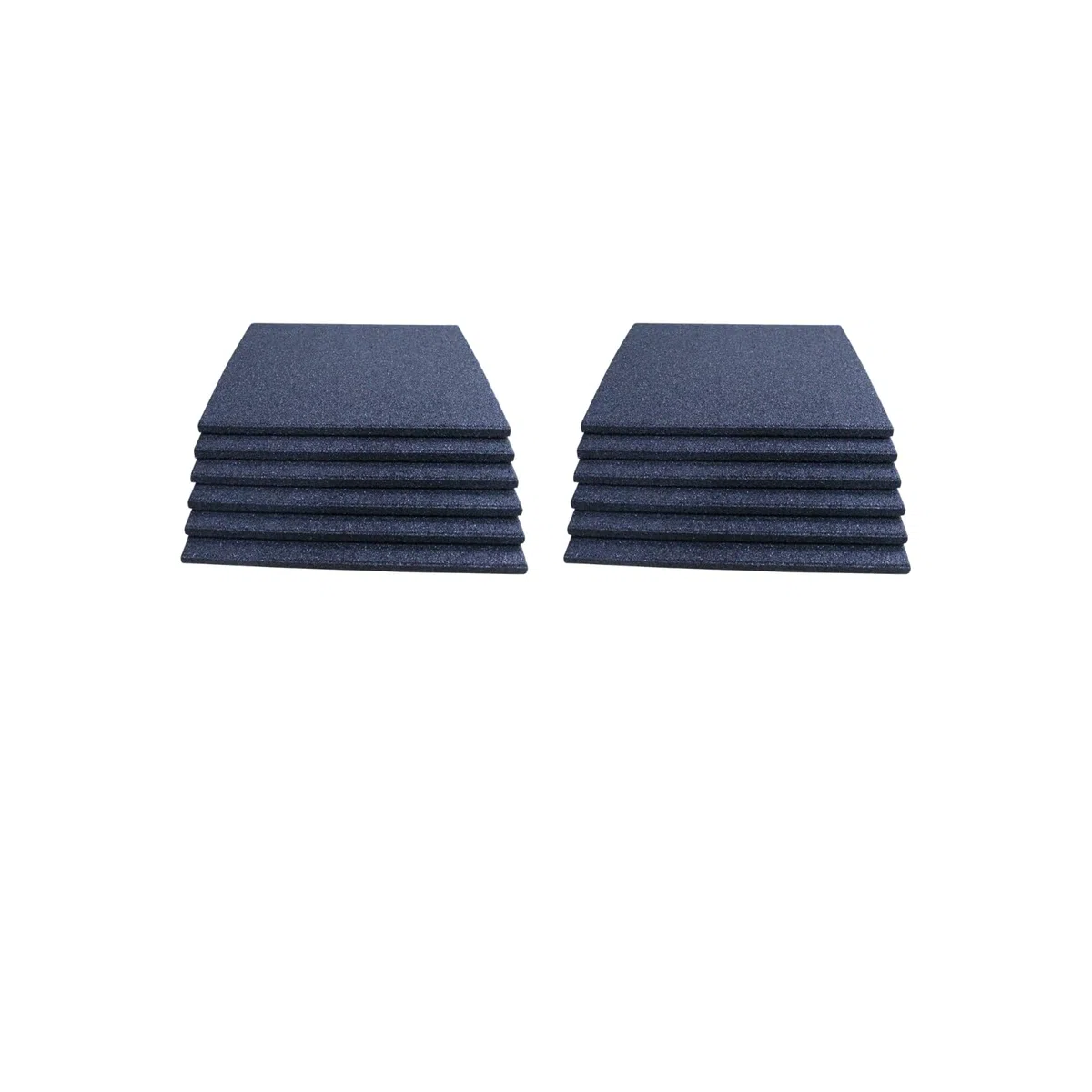 12 x Fallschutzmatten Schwarz 50x50x2,5cm Gummimatten Spielplatzmatte Schaukel Rutsche Spielturm Outdoor Indoor Fitness Gymnastikmatte
