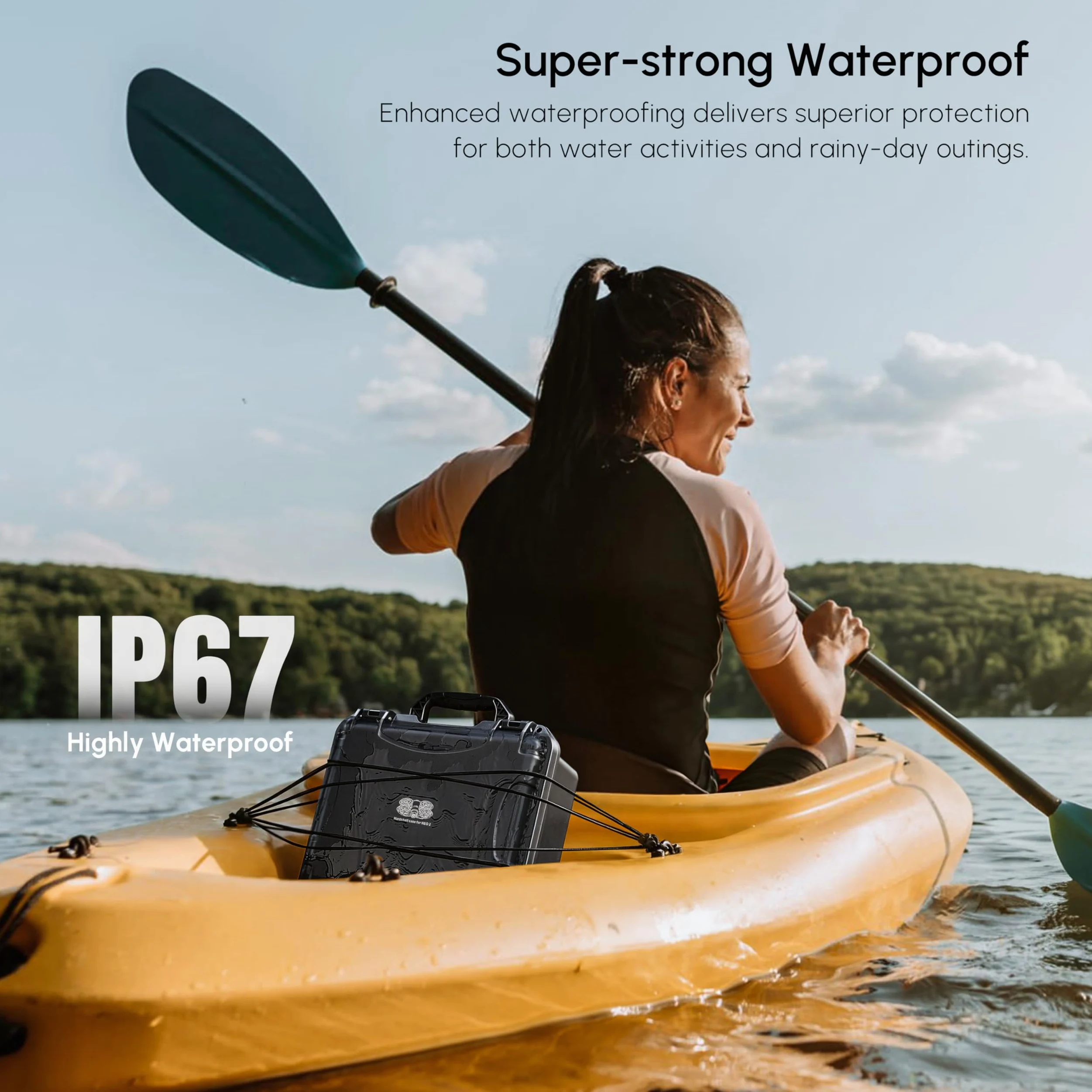 STARTRC Neo 2 Koffer,wasserdichte Hartschalen Tasche für DJI Neo 2 Fly More Combo Zubehör für RC-N Controller [NUR Koffer]