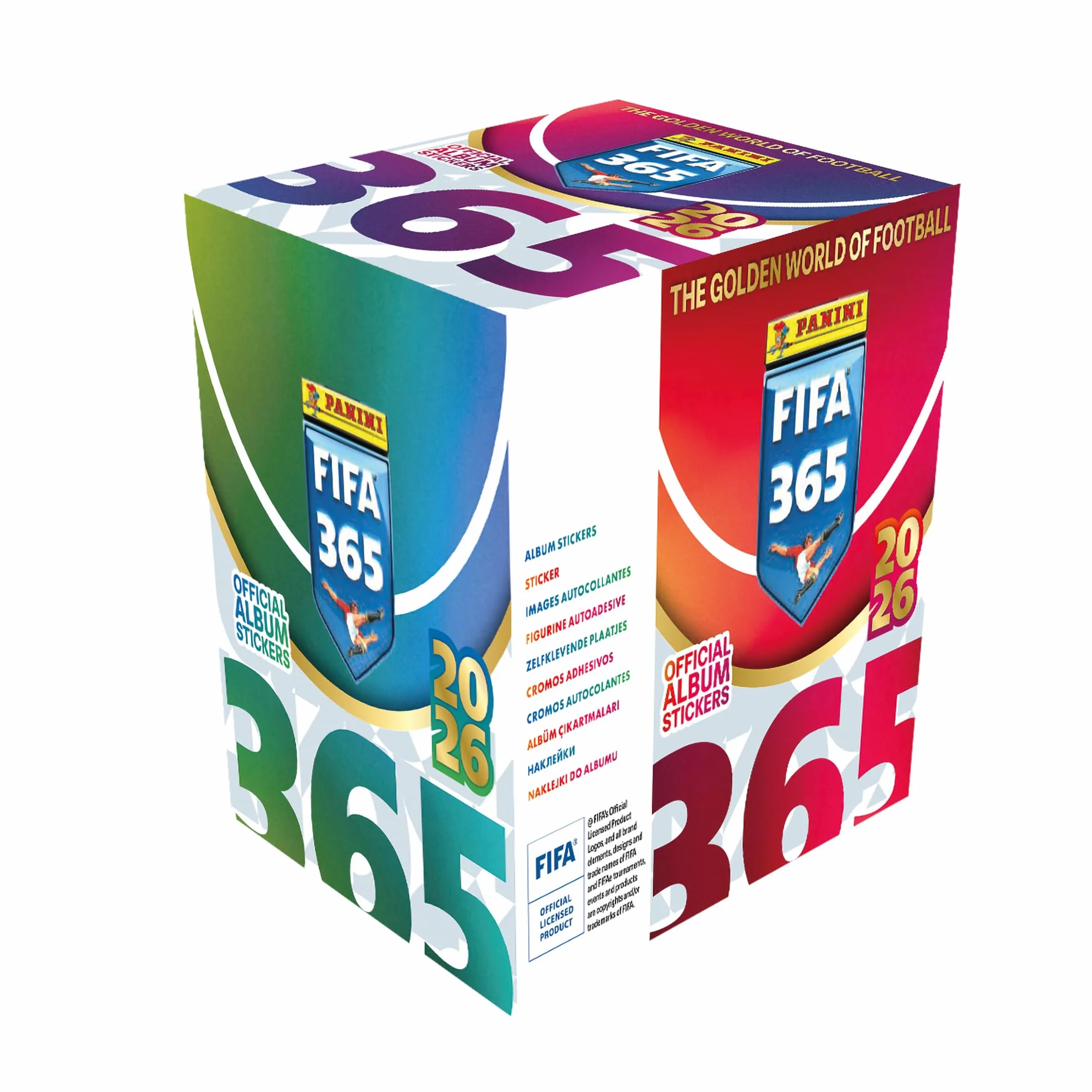 Panini FIFA 365 2026 Sticker Box mit 36 Hüllen