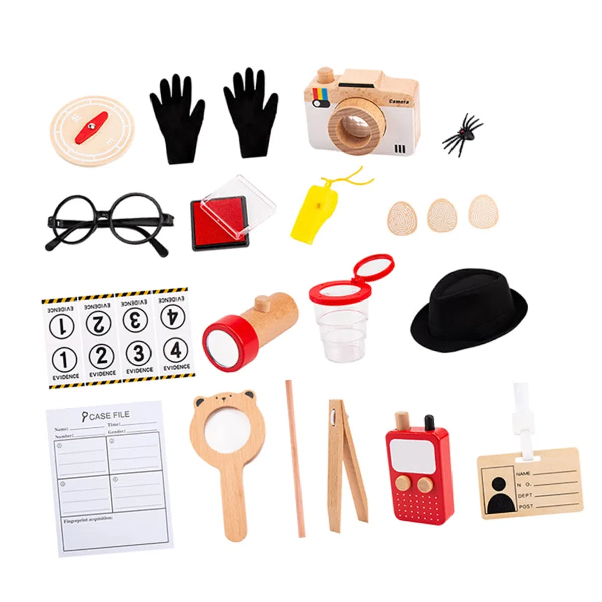 VICASKY 1 Set Detektiv Cosplay Detektivwerkzeuge Detektivwerkzeuge Für Kleinkinder Rollenspielspielzeug Für Performance Set Detektivhut Kleinkinderspielzeug Cosplay Set