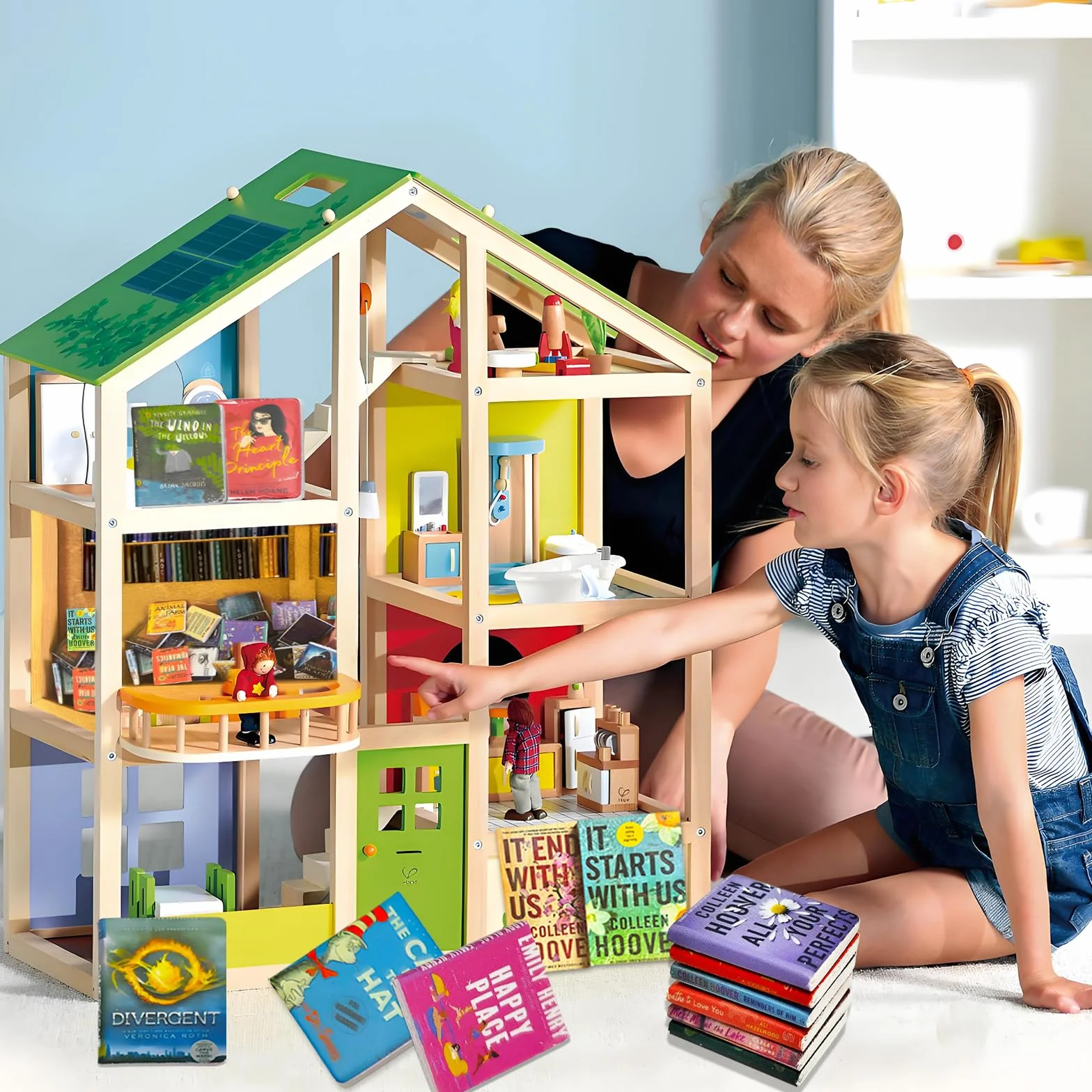 200 Stück Miniaturen Puppenhaus Bücher, Miniatur Bücher, Puppenhaus Zubehör 1:12, Miniatur Zubehör, Miniaturen Puppenhausbücher, Mini-Bücher für Arbeitszimmer, Schlafzimmer, Bibliothek