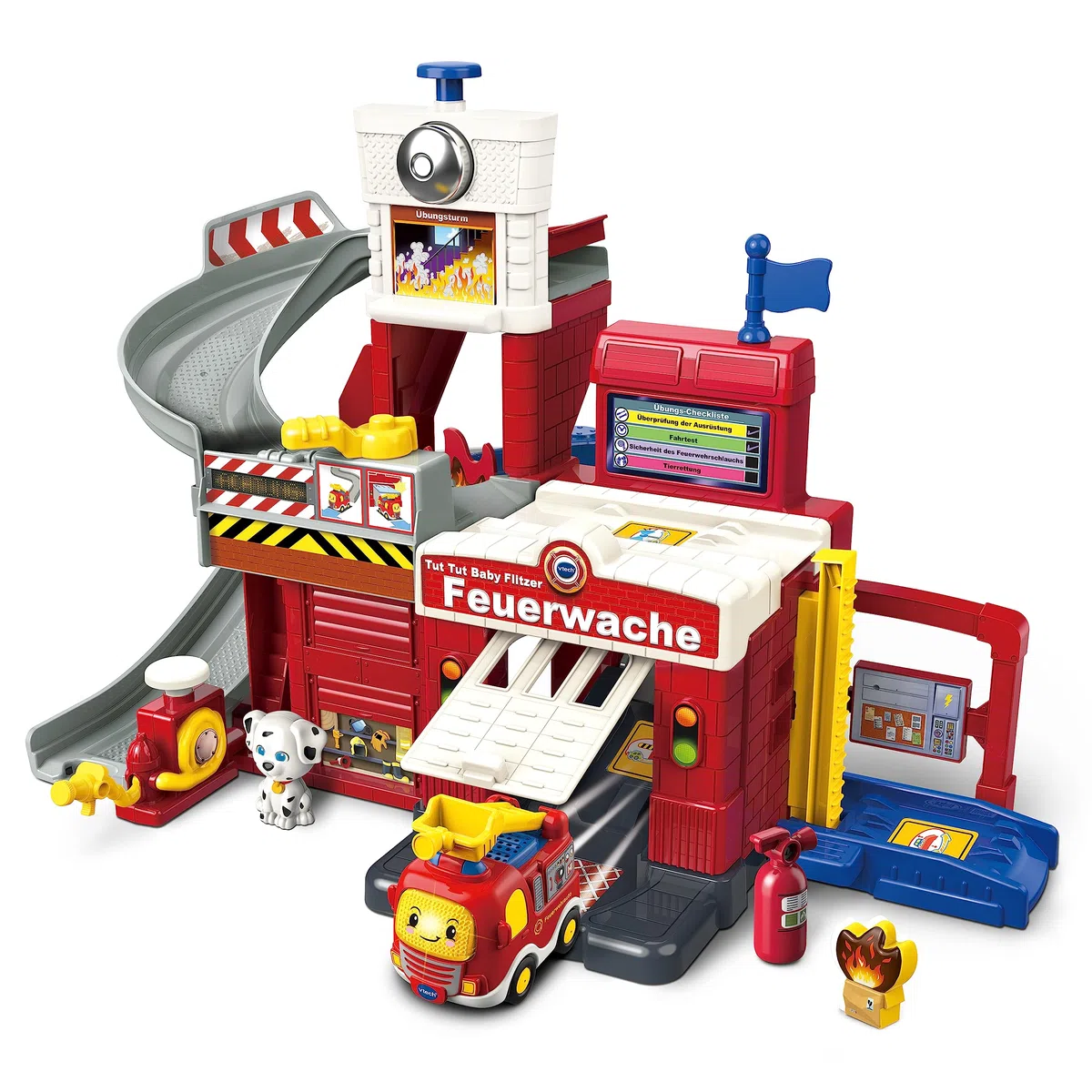 VTech TUT TUT Baby Flitzer Feuerwache - Spielset mit Feuerwehrauto