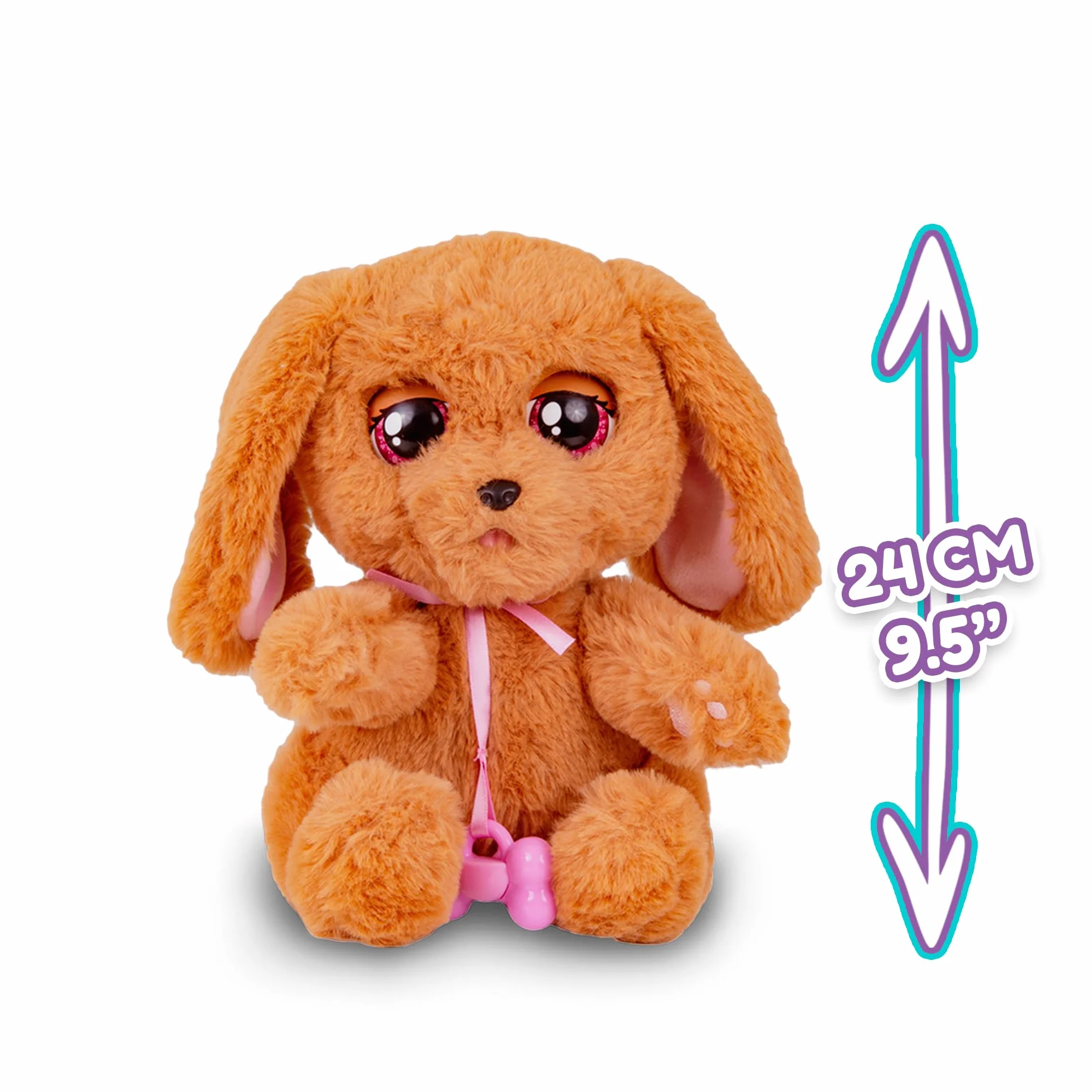 BABY PAWS Cocker - Schlafender Hundewelpe und Interaktives Plüschtier Mit Soundfunktion beim Öffnen und Schließen der Augen, inklusive einer Tragedecke-Geschenk Spielzeug für Kinder ab 18 Monaten
