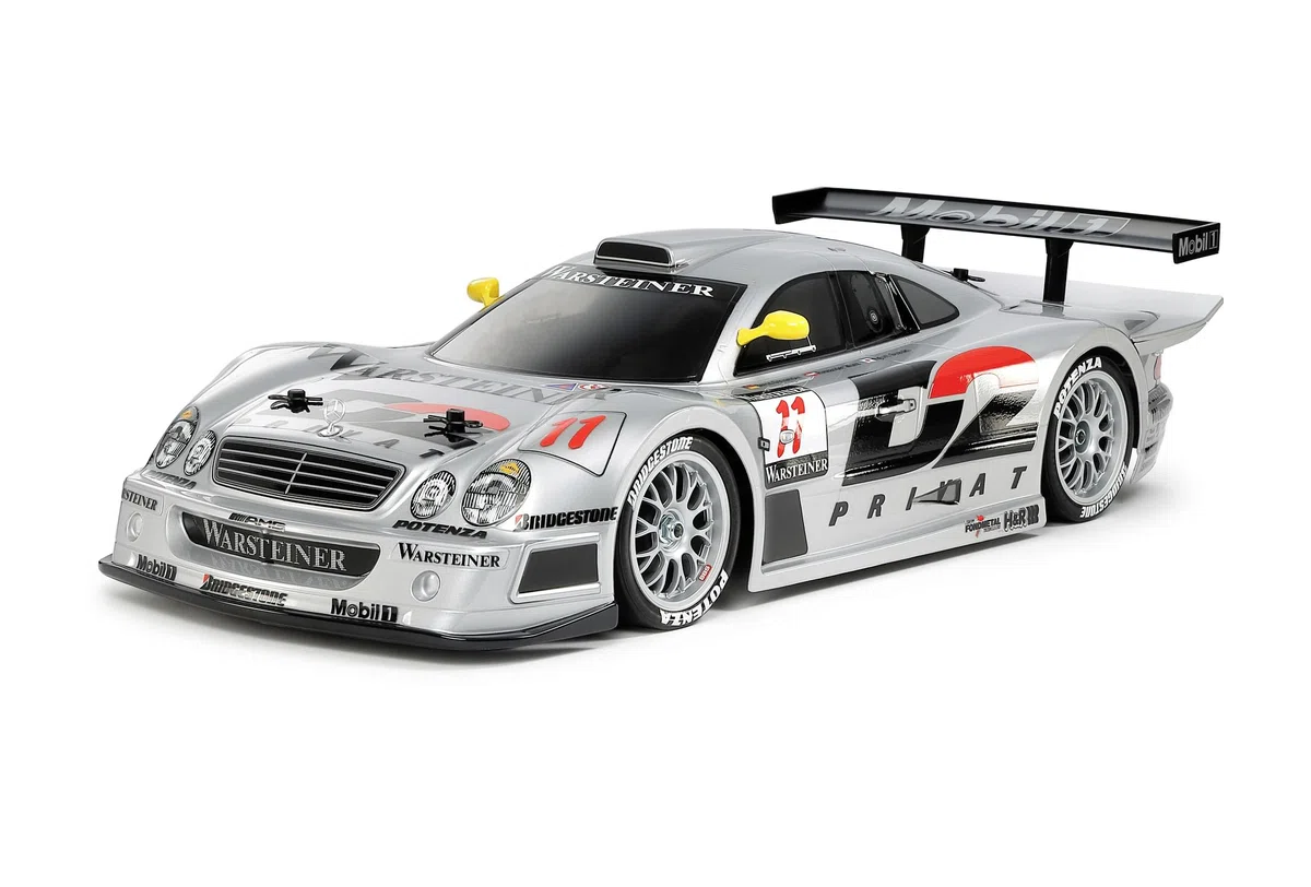Tamiya 58731 1:10 RC MB CLK-GT-R 1997 TC-01 - ferngesteuertes Auto, Fahrzeug, Modellbau, Zusammenbauen, Hobby, RC Bausatz, unlackiert