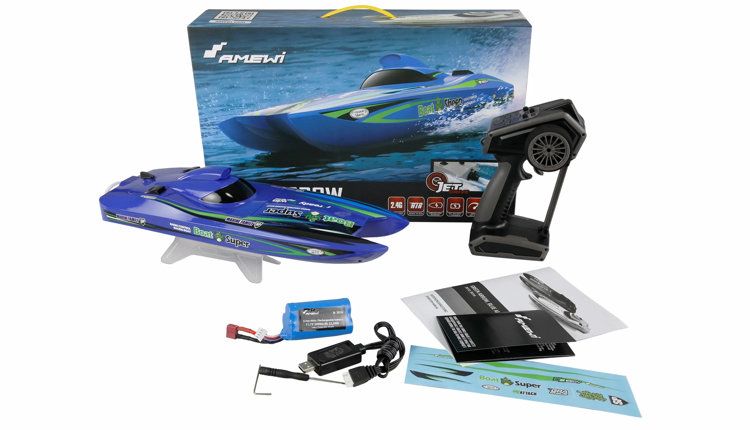 Blue Arrow Katamaran brushless Jetantrieb 30km/h 400mm RTR