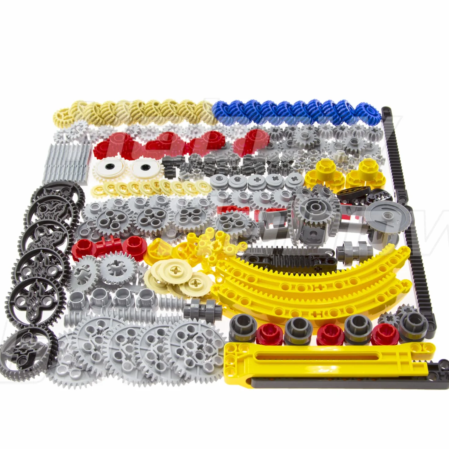Habow 233pcs Technic-Parts Technic-Gears Achsen-Stiftverbinder Kompatibel mit Mainstream Baustein Marke Cam Schneckenräder Getriebe Lenkteile Differentialmotor Kit MOC Ersatzteile