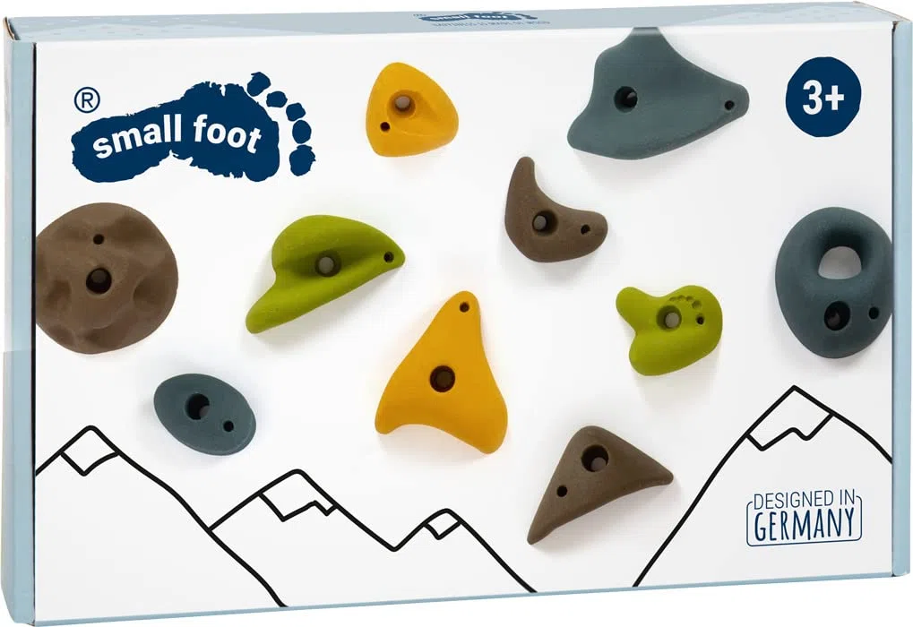 small foot Klettersteine Adventure Bewegungsspielzeug für Kinder, als Kletterwand flexibel nutzbar, ab 3 Jahren, 12311