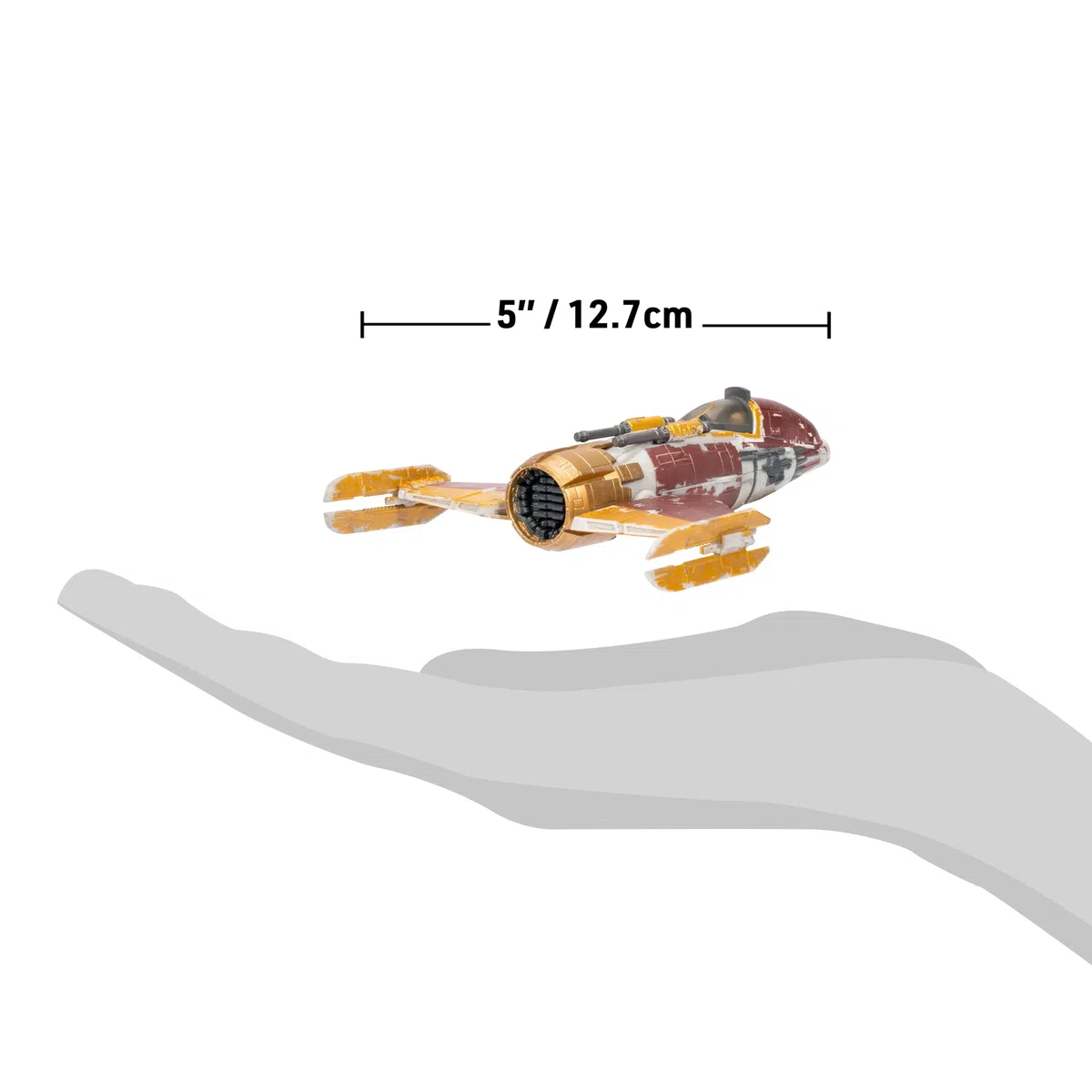 Star Wars Micro Galaxy Squadron Fiend Fighter - 12,7 cm Fahrzeug mit 2,5 cm Mikro-Figuren-Zubehör