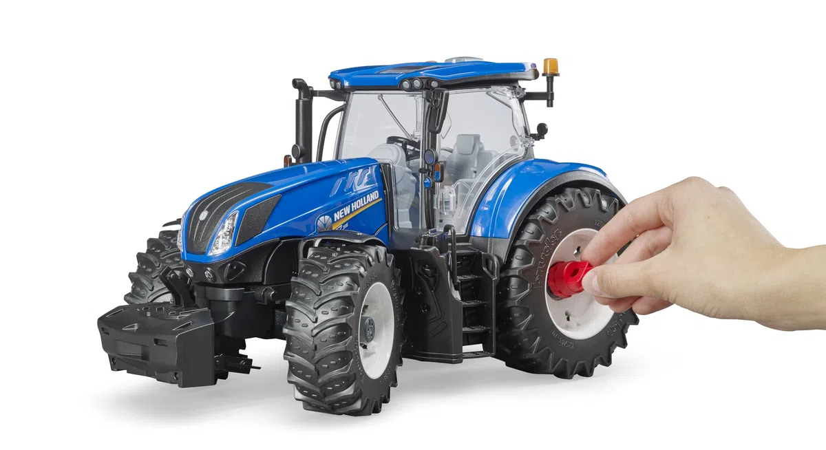 bruder 03120 - New Holland T7.315-1:16 Bauernhof Landwirtschaft Traktor Trecker Schlepper Bulldog bworld Spielzeug Fahrzeug