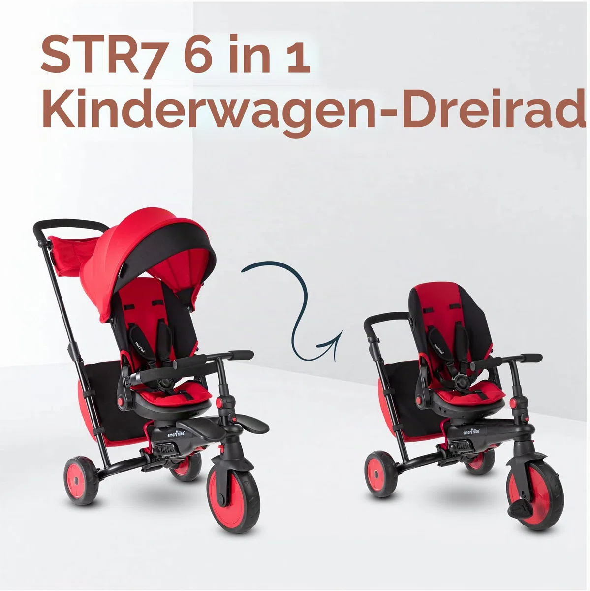 smarTrike 5500812 - Dreirad STR7, rot