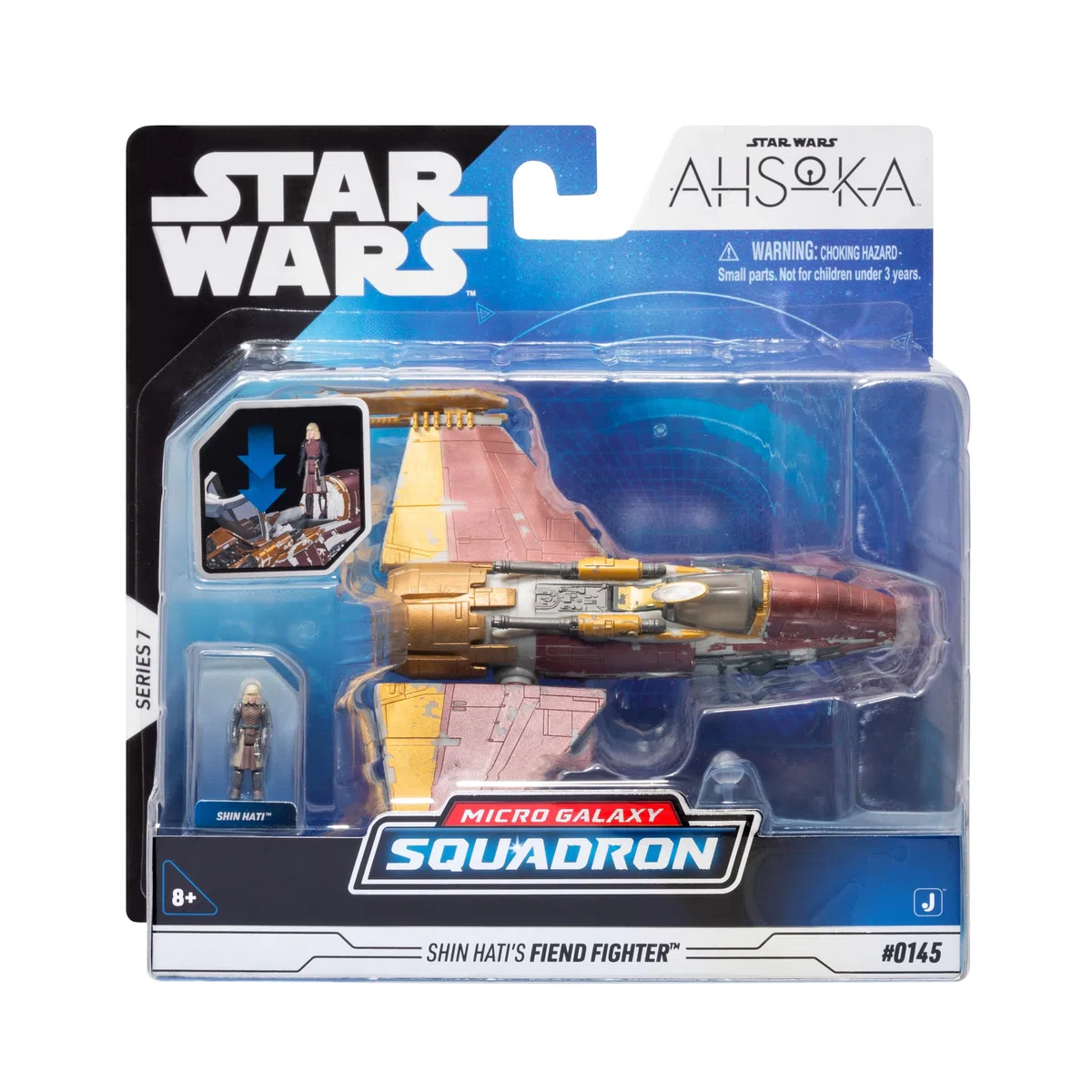 Star Wars Micro Galaxy Squadron Fiend Fighter - 12,7 cm Fahrzeug mit 2,5 cm Mikro-Figuren-Zubehör