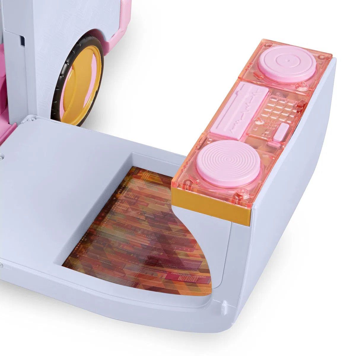 Lori - Süßer Escape-Luxus-SUV - Rosa - Fahrzeug für Mini-Puppen - Großes rosa Auto für 15-cm-Puppen - Musikkabine & Garderobe - Geräusche & Lichter - 3 Jahre +