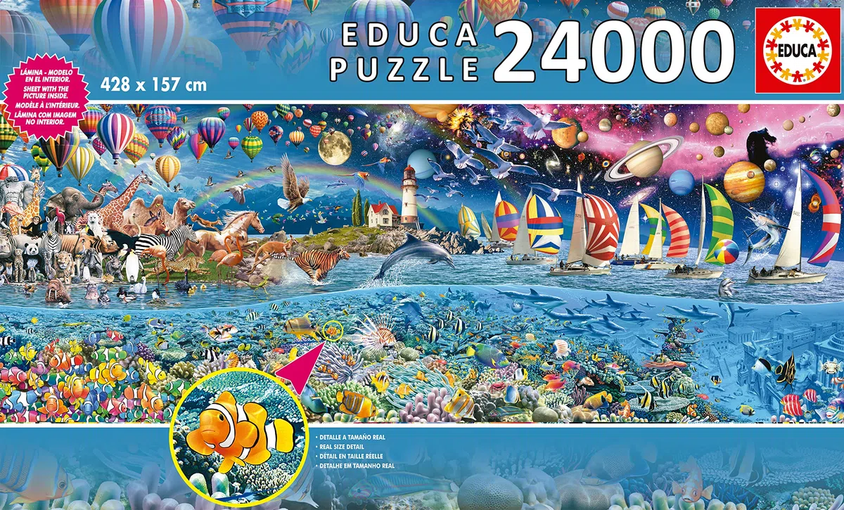 Educa - Puzzle 24000 Teile für Erwachsene | Das große Leben, Inklusive Ersatzteilservice, Solange der Vorrat reicht. Royce B. Mcclure. Puzzle für Erwachsene ab 14 Jahren (13434)