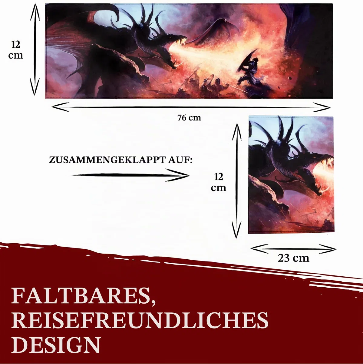 DND DM Screen 5e – D&D Spielleiterschirm zum Verbergen deiner Würfel, Karten und Bücher - Vollfarbiger Druck mit anpassbaren Einsätzen - Dungeons and Dragons – DND Zubehör Geschenk Für Pen and Paper