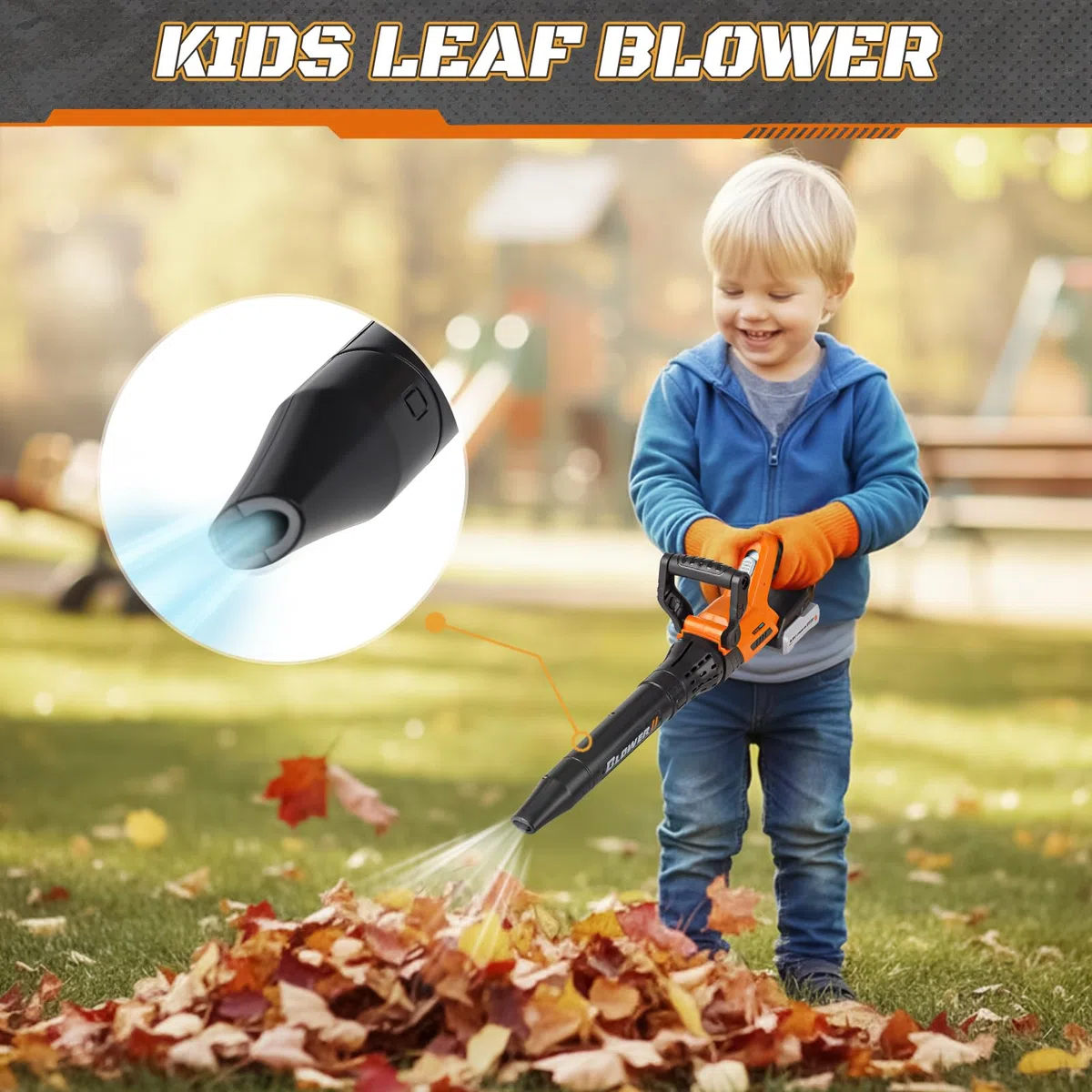Rasenmäher Kinder, Laubbläser Kinder & Kettensäge Kinder - Kinder Gartengeräte ab 3 Jahre, Garten Outdoor Spielzeug, Vorspiel-Spielzeug für Innen- & Außengebäude für Jungen Mädchen, Kids Tool Set