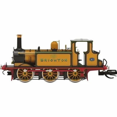 Hornby TT:120 TT3039M LB&SCR - Terrier - 40 'Brighton' Dampflokomotive Ära 2 Modellbahnwagen, Gelb/Grün