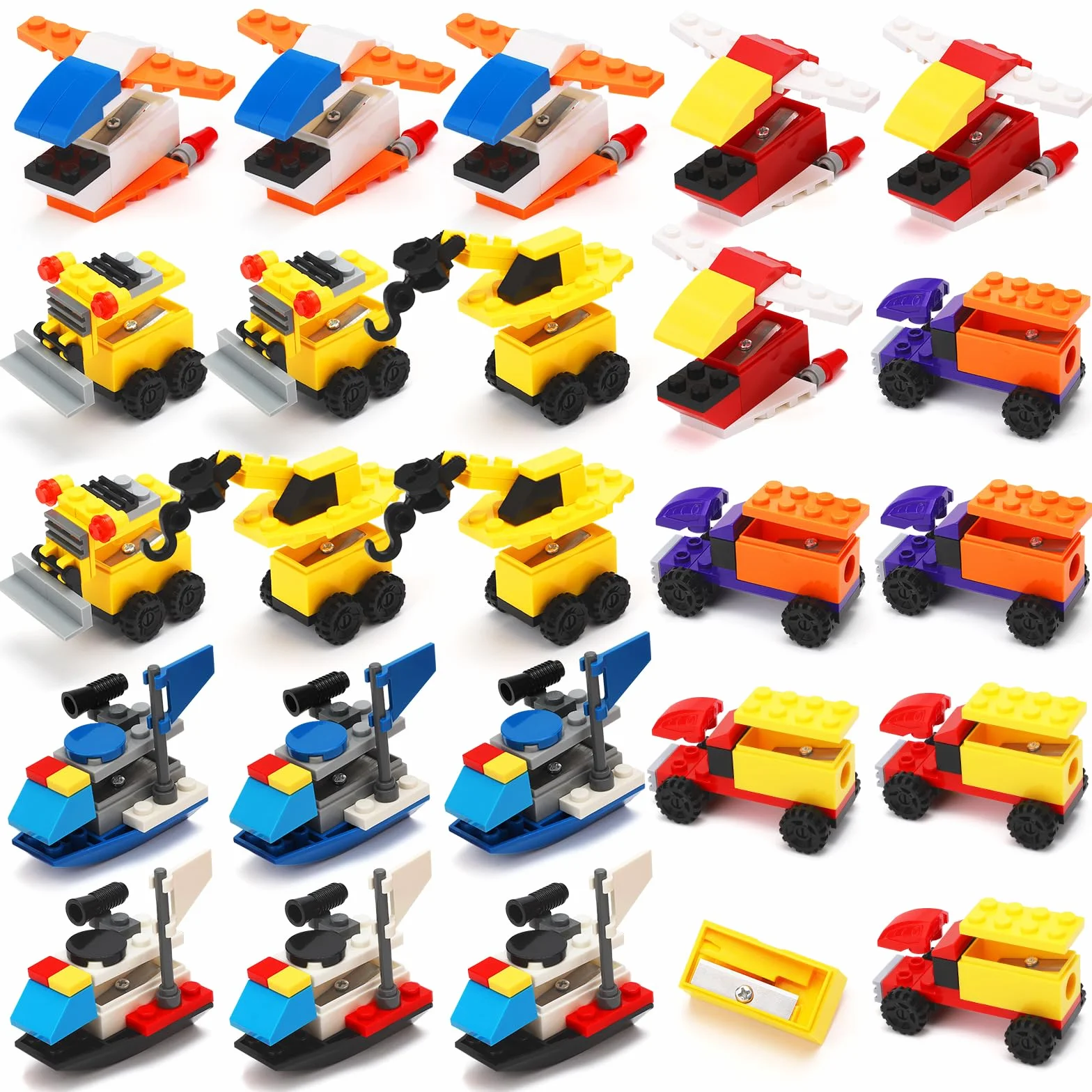 SKAMORI 24 Stück Anspitzer Mit Behälter für Kinder, Bleistiftspitzer für Mitgebsel Kindergeburtstag 5 6 7 8 9 10 Jahre, Give Aways Kindergeburtstag & Kleine Geschenke für Kinder