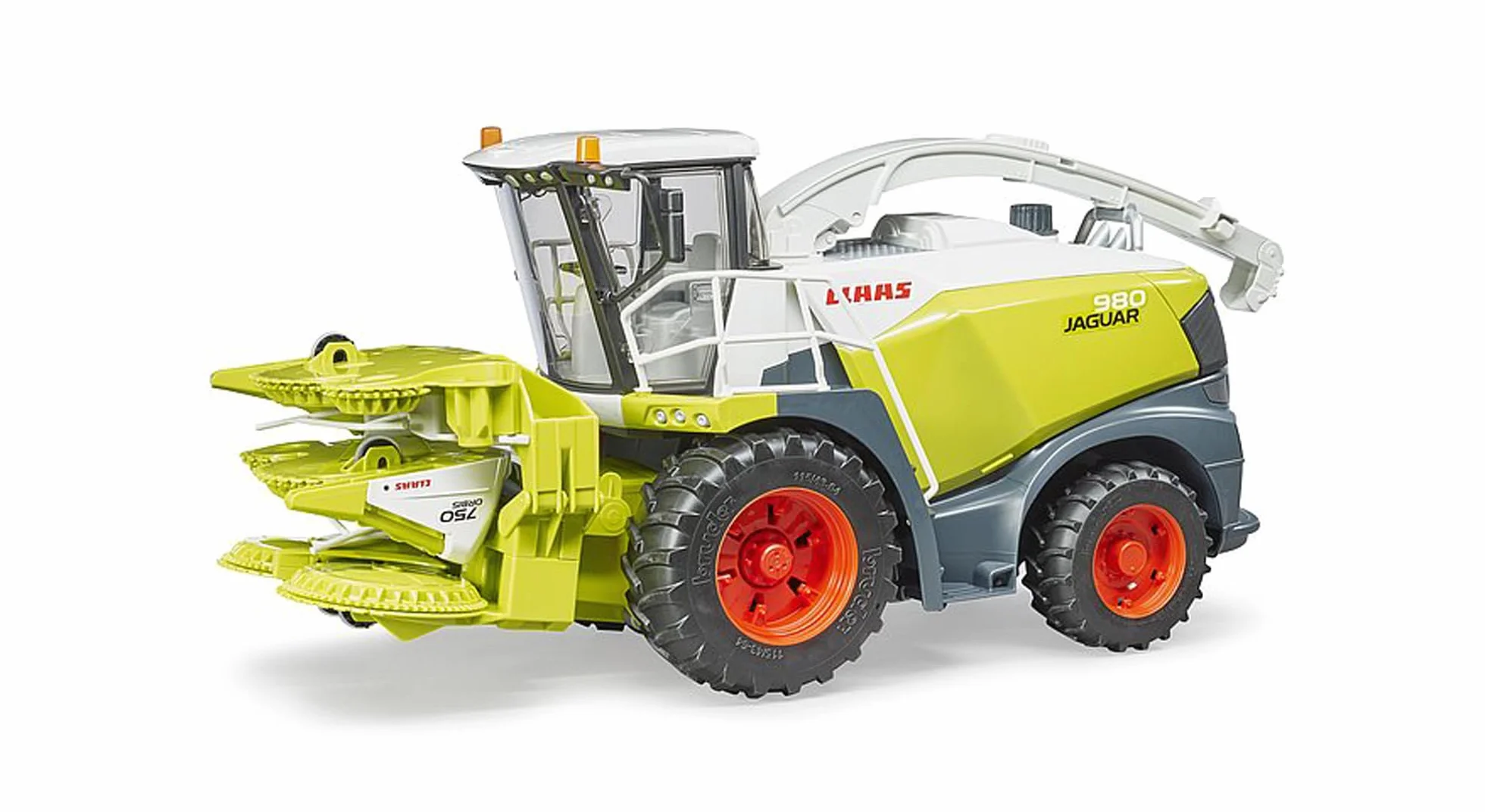 bruder 02134 - Claas Jaguar 980 Feldhäcksler - 1:16 Fahrzeug, Bauernhof, Landwirtschaft, Traktor, Trecker, Schlepper, Bulldog, Erntemaschine, Maisgebiss, Feldarbeit, Spielzeug