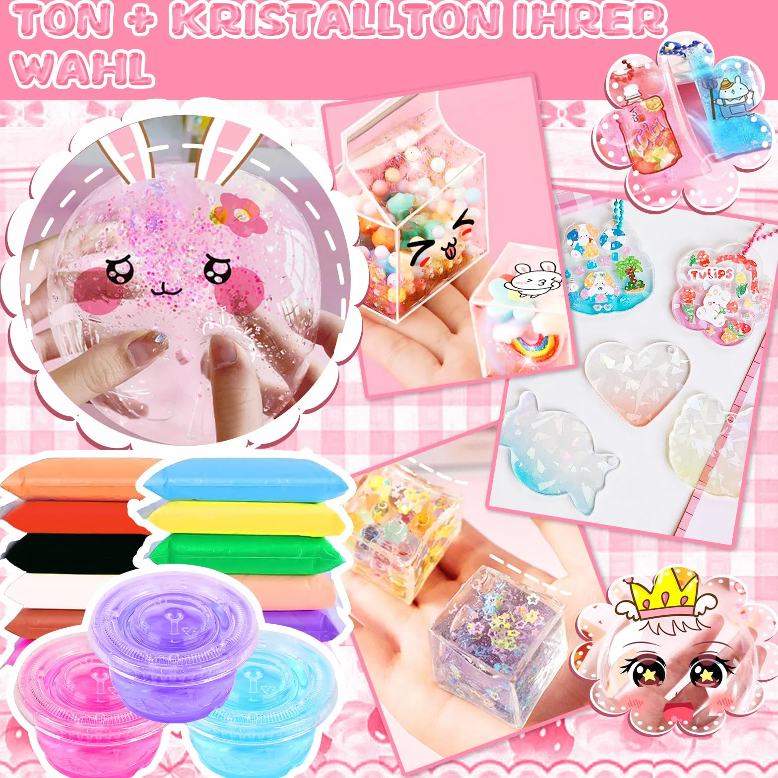 Herenear Nano Tape Bubbles Set, 98 Pcs DIY Bubble Tape Nano Klebeband mit 6 Rollen Nanoband Doppelseitig, Nano Tape Kits für Kinder, Blowing Bubble Party Favors Geschenke