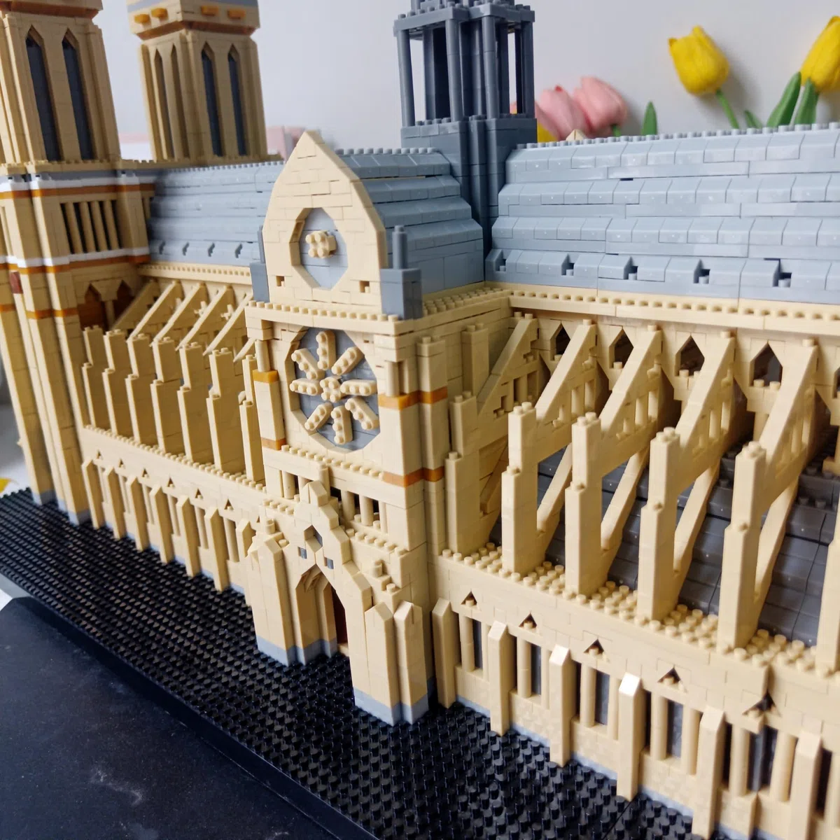 alltogetho Paris Notre Dame Kathedrale Mikro-Bausteine, 7300+ Teile, 3D-herausfordernde Architektur-Set für Erwachsene, Sammlerstück, Ausstellungsmodell, pädagogisches Souvenir, Geschenk für