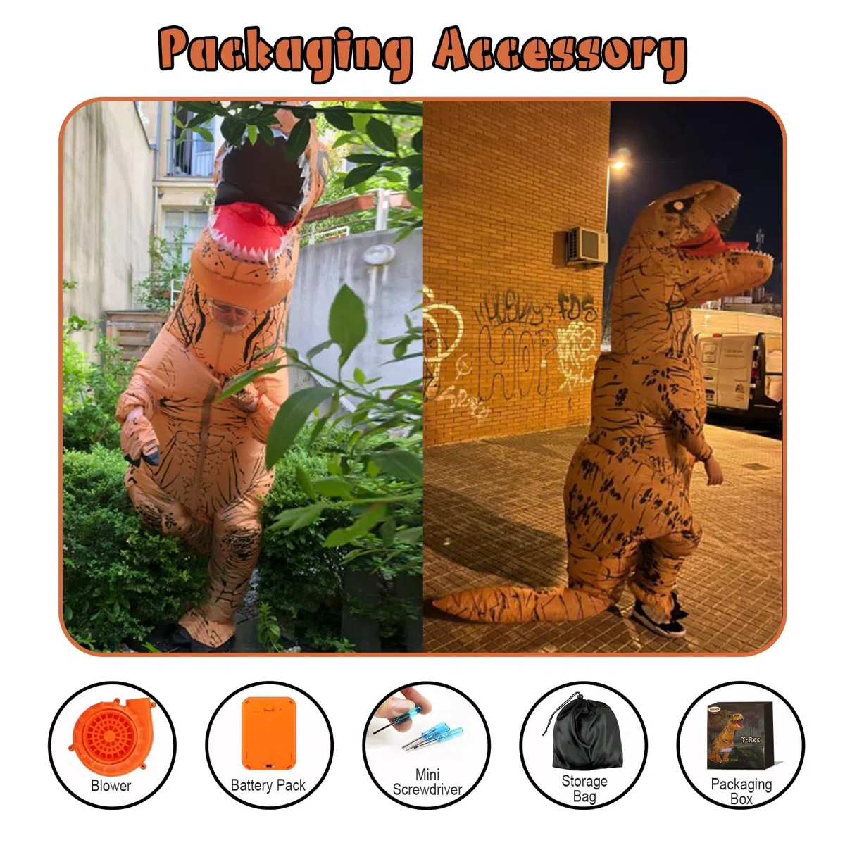 Aufblasbare Dinosaurier kostüm Dino Trex Kostüm Erwachsene Dino kostüm