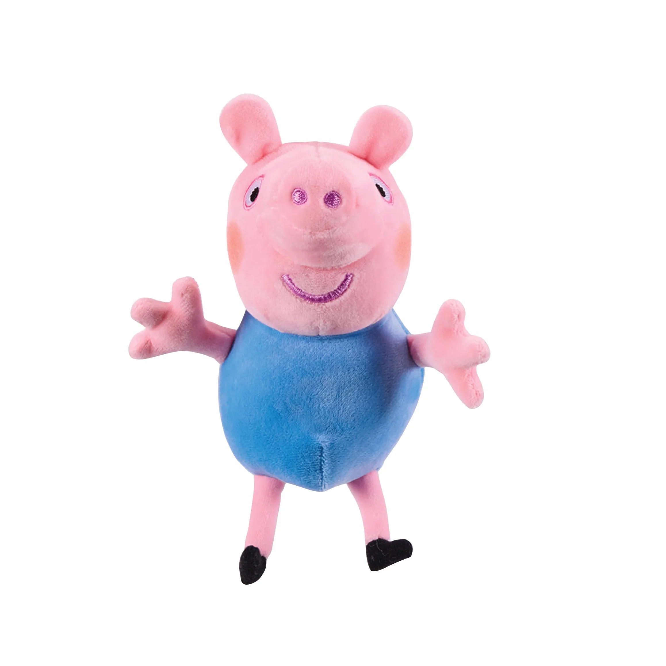 Peppa Pig Kuscheltiere 3er-Set – Peppa, Schorsch & Baby Evie – Superweiche Plüschfiguren im klassischen Peppa-Pig-Stil, Spielzeug ab 18 Monaten