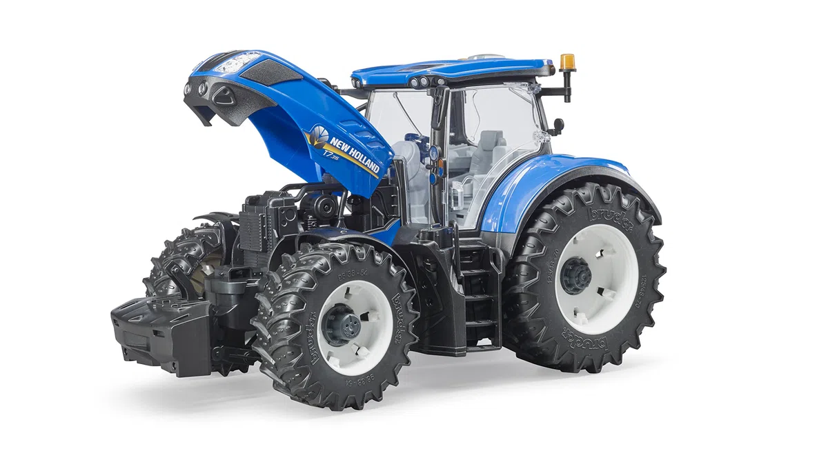 bruder 03120 - New Holland T7.315-1:16 Bauernhof Landwirtschaft Traktor Trecker Schlepper Bulldog bworld Spielzeug Fahrzeug