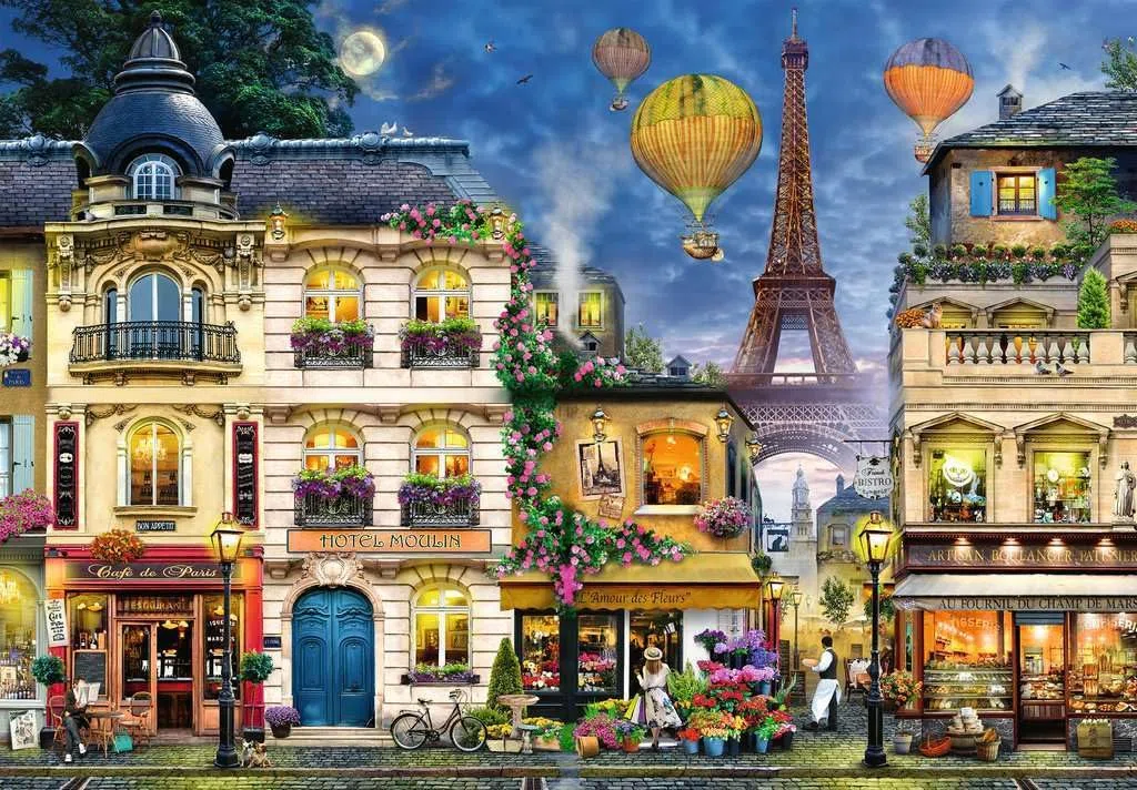 Ravensburger Puzzle 17829 - Abendspaziergang durch Paris - 18000 Teile Riesen-Puzzle für Paris-Fans und Puzzle-Profis ab 14 Jahren