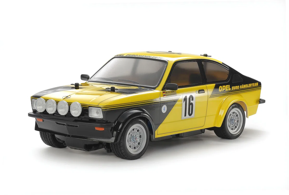 TAMIYA 47499 1:10 RC Opel Kadett GT/E Rallye MB-01 - ferngesteuertes Auto, Fahrzeug, Modellbau, Zusammenbauen, Hobby, RC Bausatz, vorlackiert