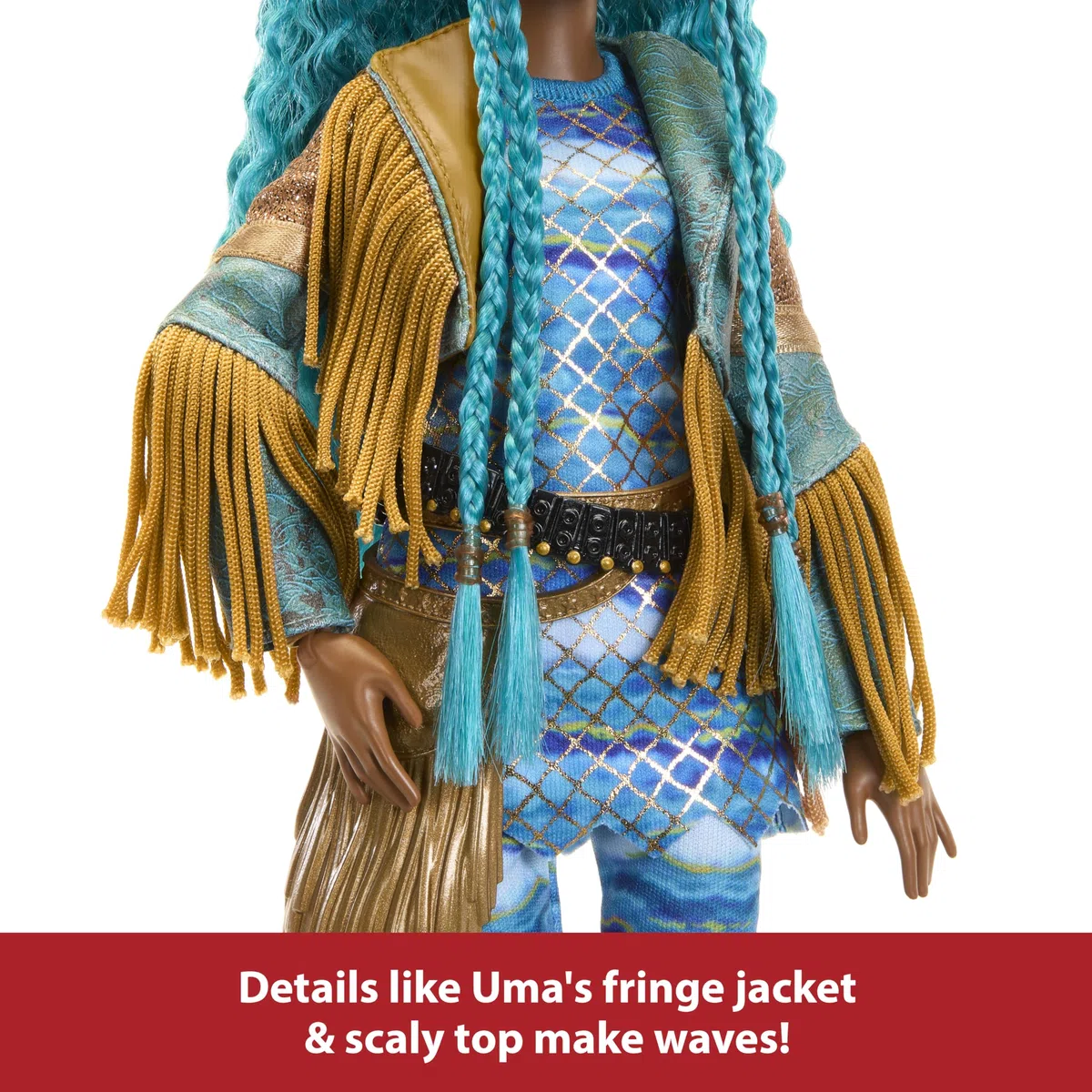 Mattel Disney Descendants The Rise of Red Fashion Doll & Accessory - Uma, Daughter of Ursula with Movie-Inspired Clothes