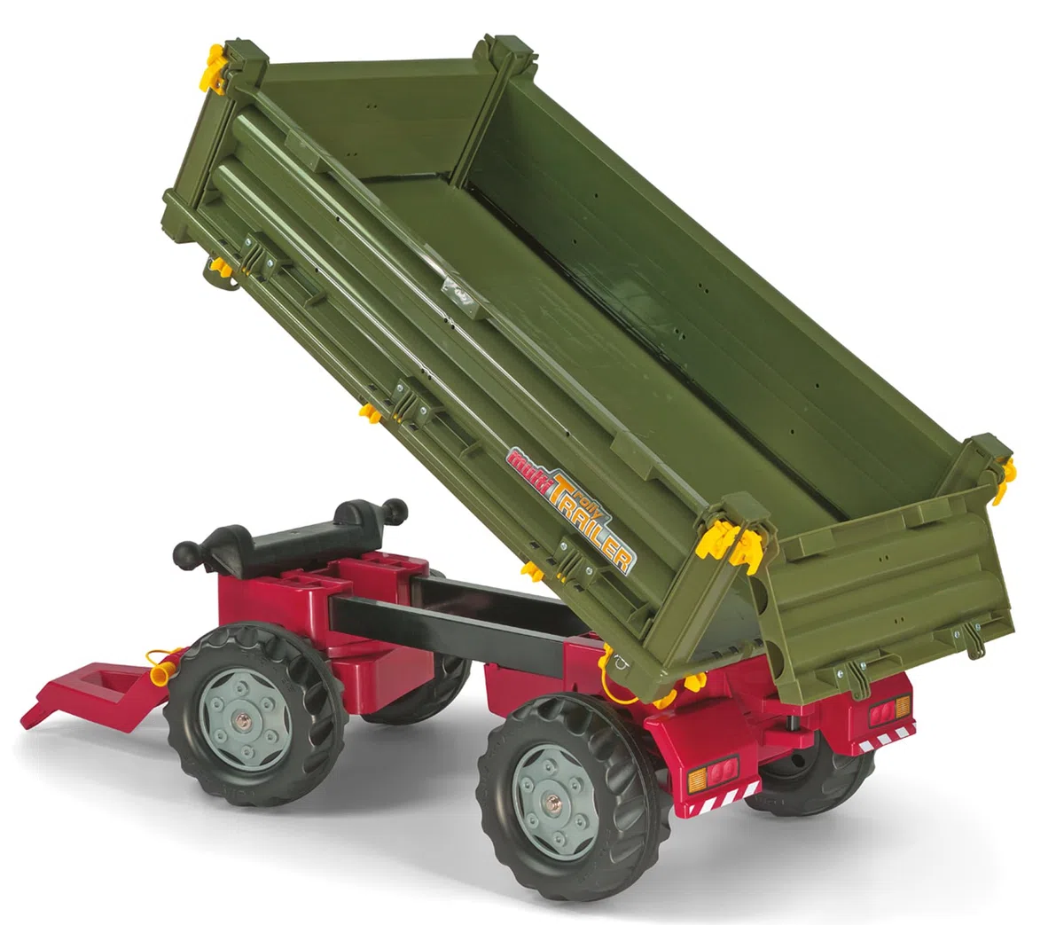 Rolly Toys 125005 - rollyMulti Trailer für Trettraktoren (für Kinder von 3-10 Jahre, Dreiseitenkipper)