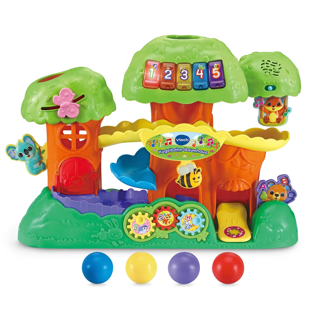VTech Baby Kugelbahn-Baumhaus mit 4 Bällen & Leuchttasten