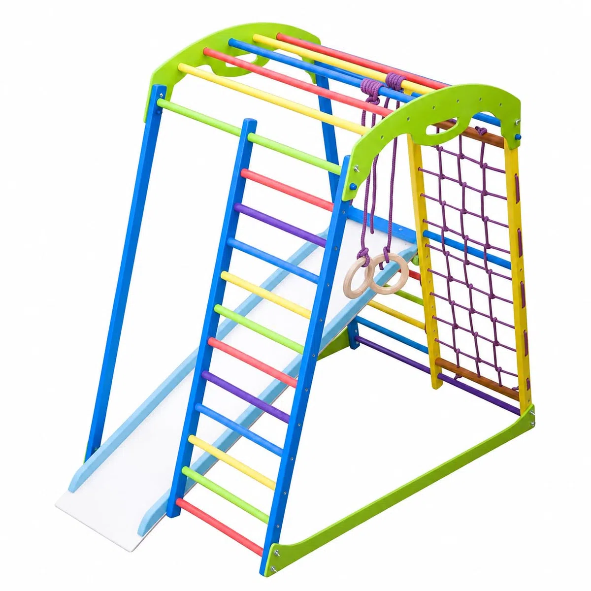 Kinder Aktivitätsspielzeug Sportwood Kletterturm mit Rutsche Spielcenter Spielplatz, EU-Warenlager, Zertifikat!