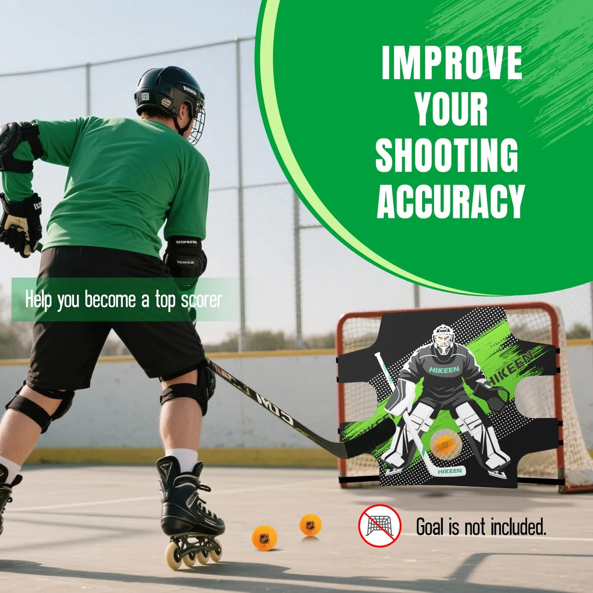 BOOSTEADY Hockey-Ziele Hockey Schießziel Hockey Targets reißfestes Street-Hockey Tor Ziel Torwartziel zum Üben