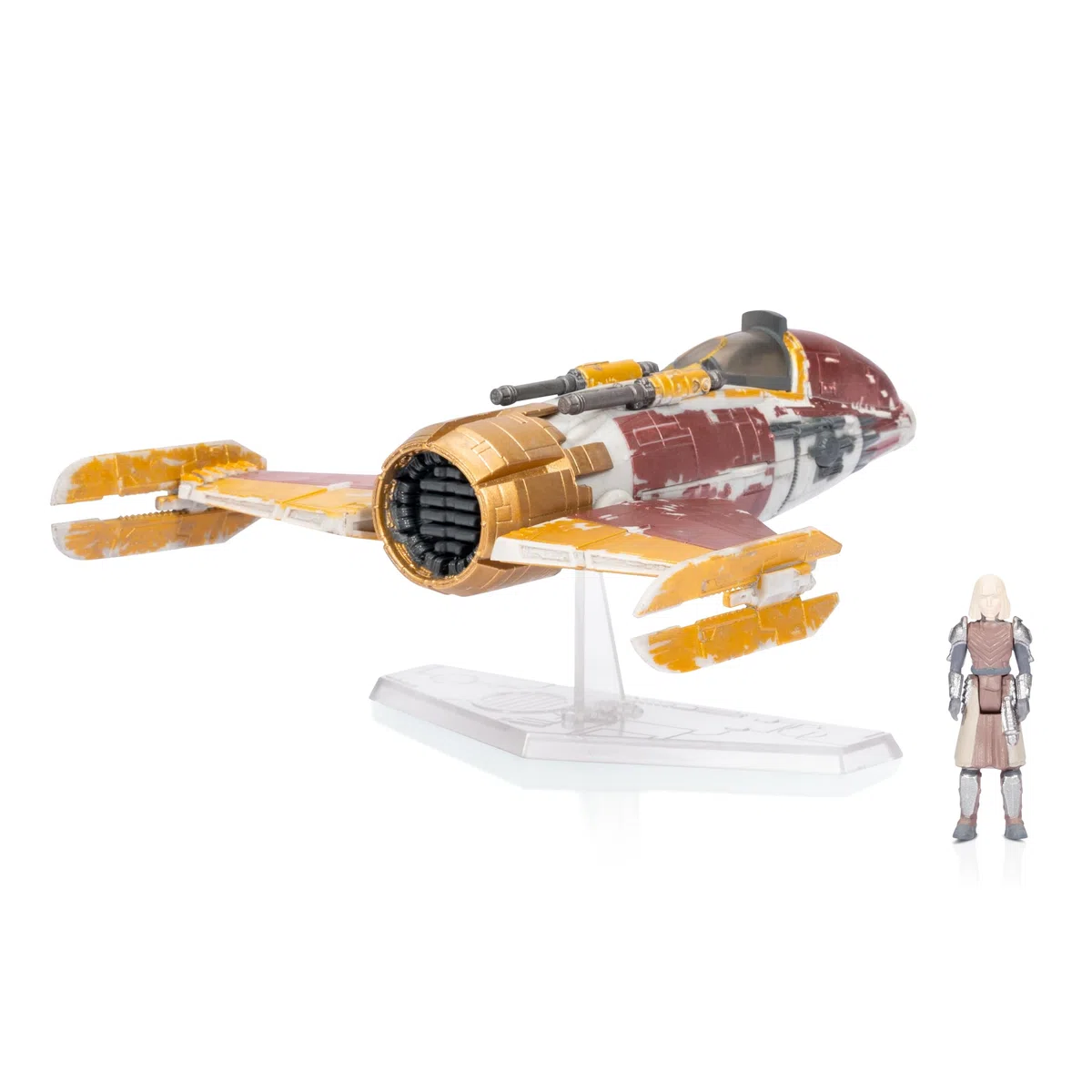 Star Wars Micro Galaxy Squadron Fiend Fighter - 12,7 cm Fahrzeug mit 2,5 cm Mikro-Figuren-Zubehör