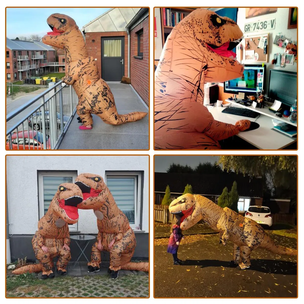 Aufblasbare Dinosaurier kostüm Dino Trex Kostüm Erwachsene Dino kostüm